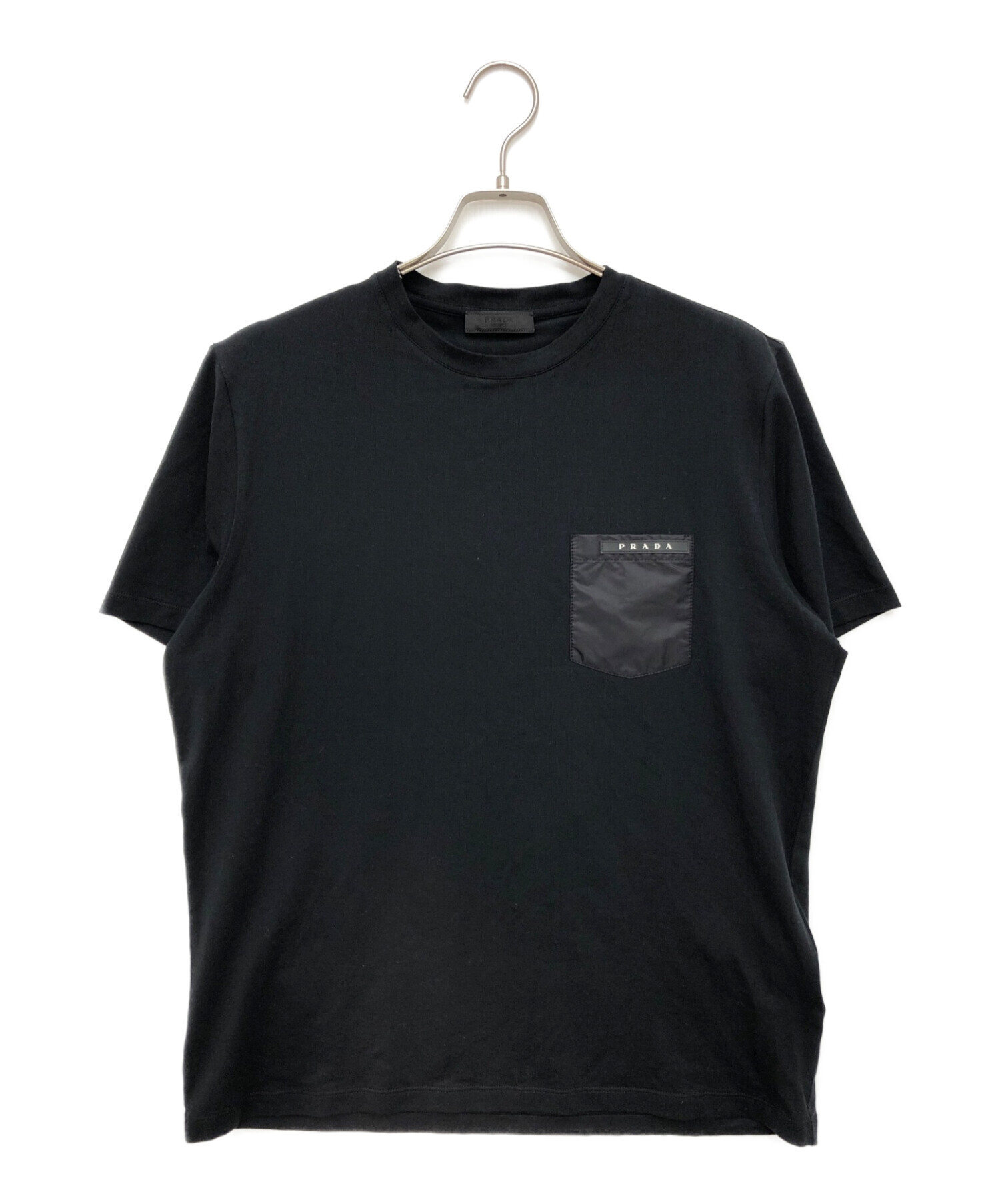 PRADA ブラック Tシャツ PRADAプラダ L PRADA/プラダ_Men通販 | コットン Tシャツ【送料無料】【店頭受取可能