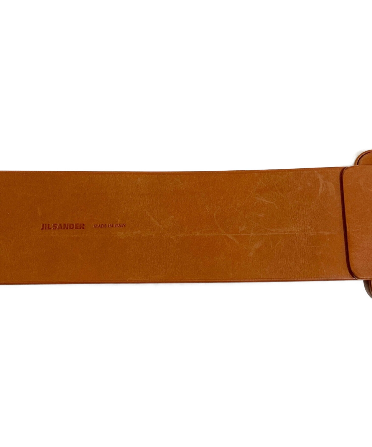 JIL SANDER ジルサンダー ワイドレザーベルト ダークブラウン 中古・古着通販】JIL SANDER (ジルサンダー) ワイドレザーベルト