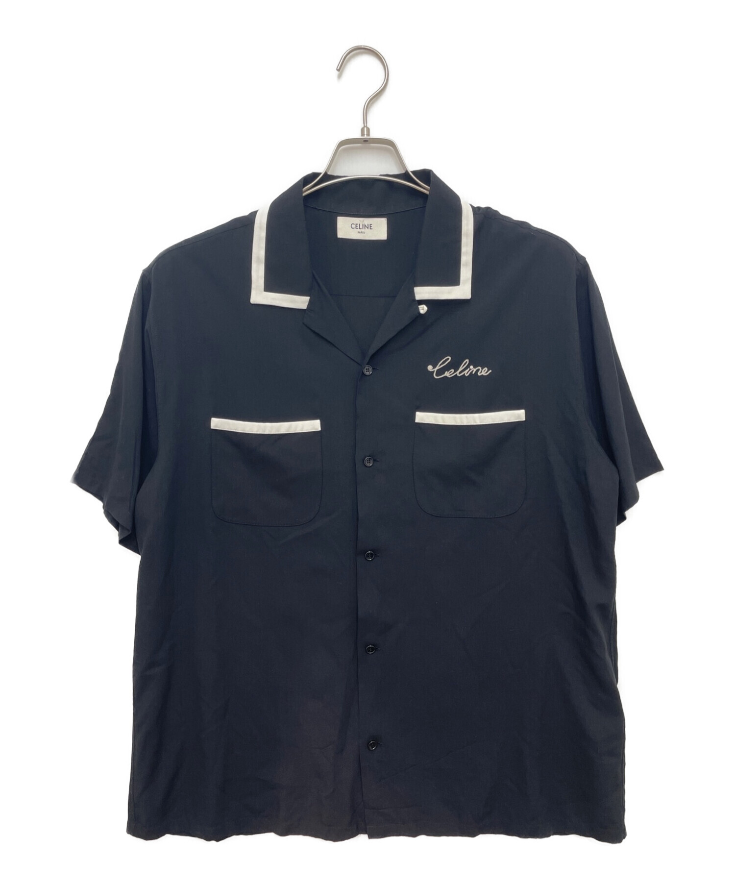 中古・古着通販】CELINE (セリーヌ) 21SS ボウリングシャツ ブラック 