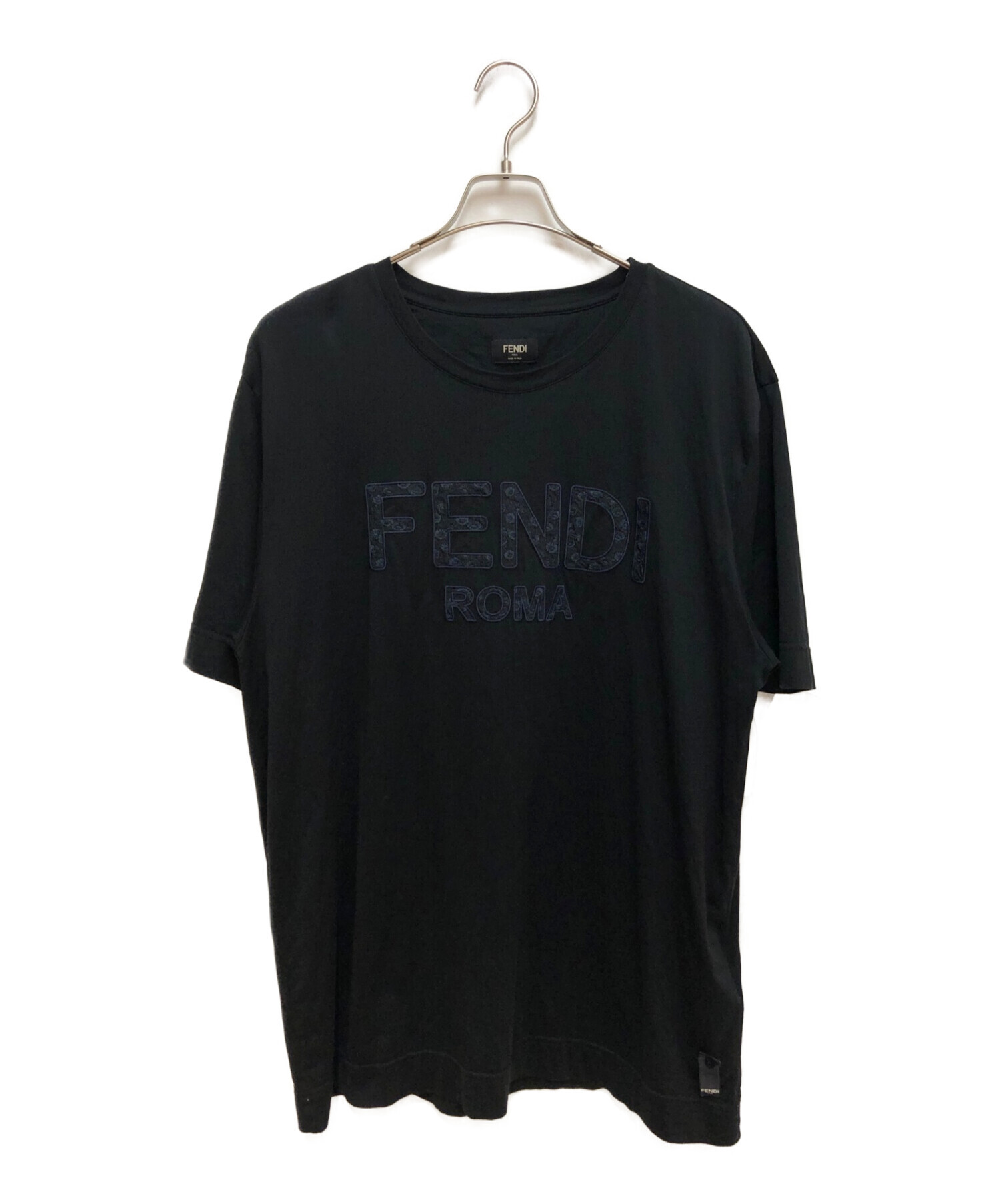 FENDI ブラック Tシャツ XL Fendi 黒 Tシャツ Size XL