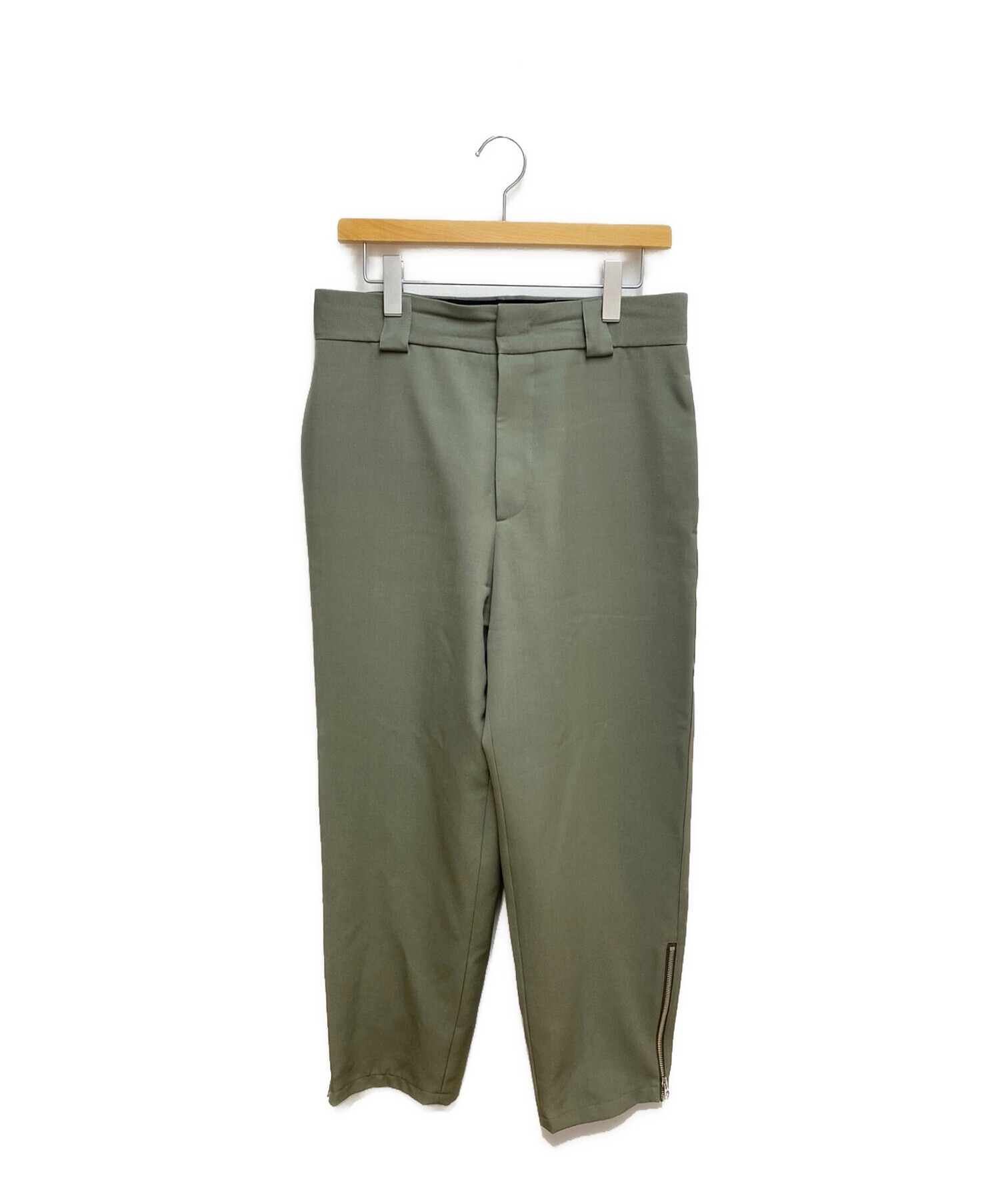 中古・古着通販】JIL SANDER (ジルサンダー) ウールパンツ オリーブ 