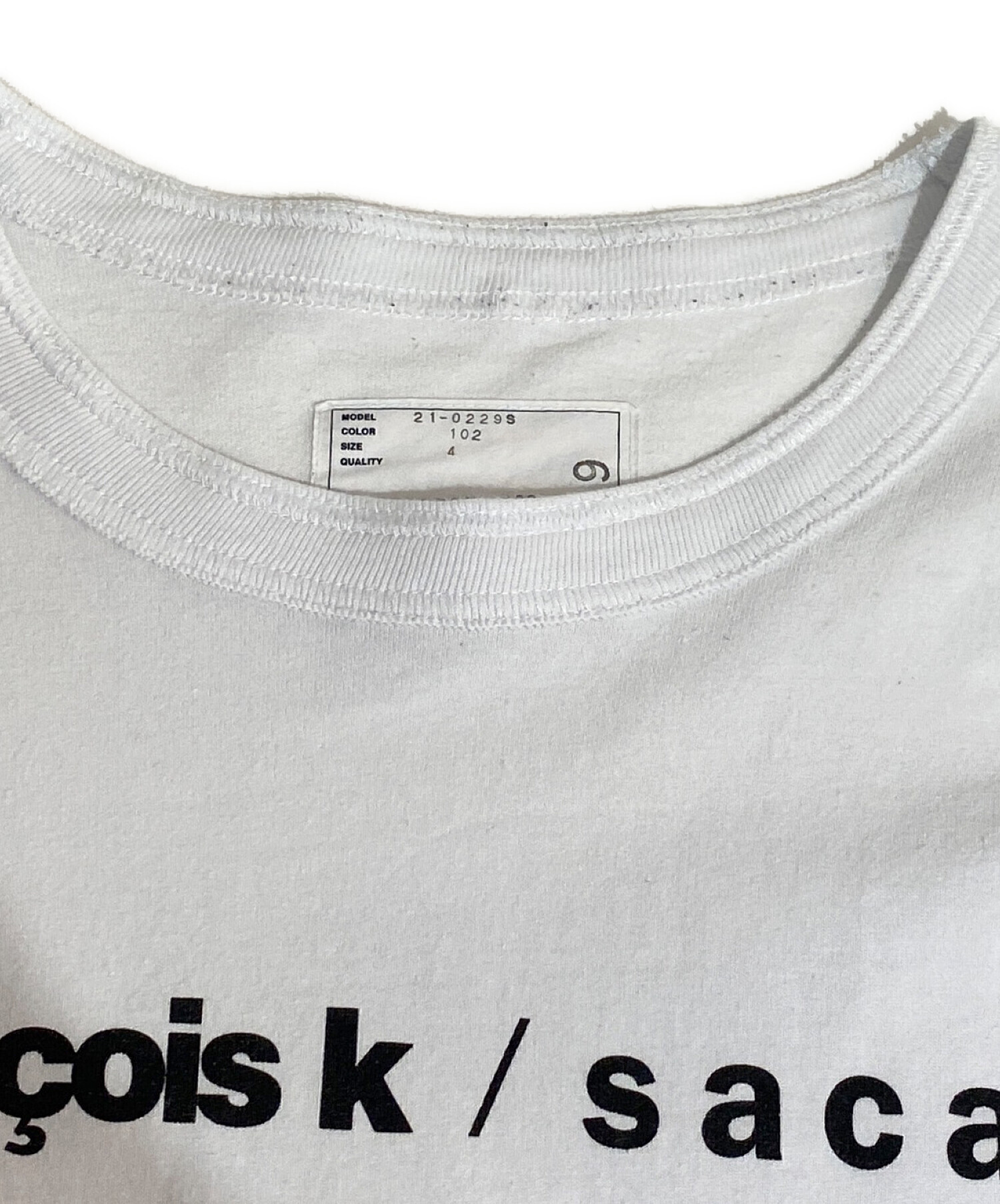 中古・古着通販】sacai (サカイ) ×フランソワ・K プリントカットソー