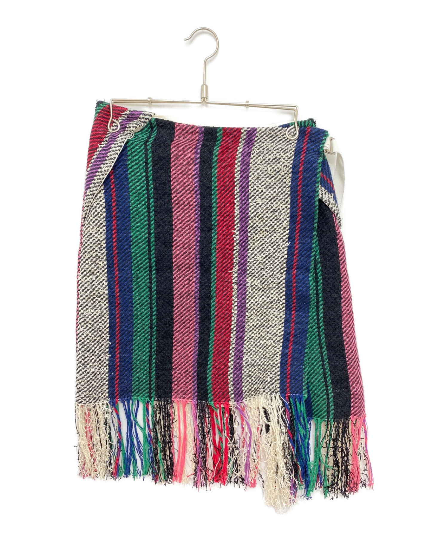 【美品】sacaiマルチカラーツイードスカート 中古・古着通販】sacai (サカイ) ツイードスカート マルチカラー