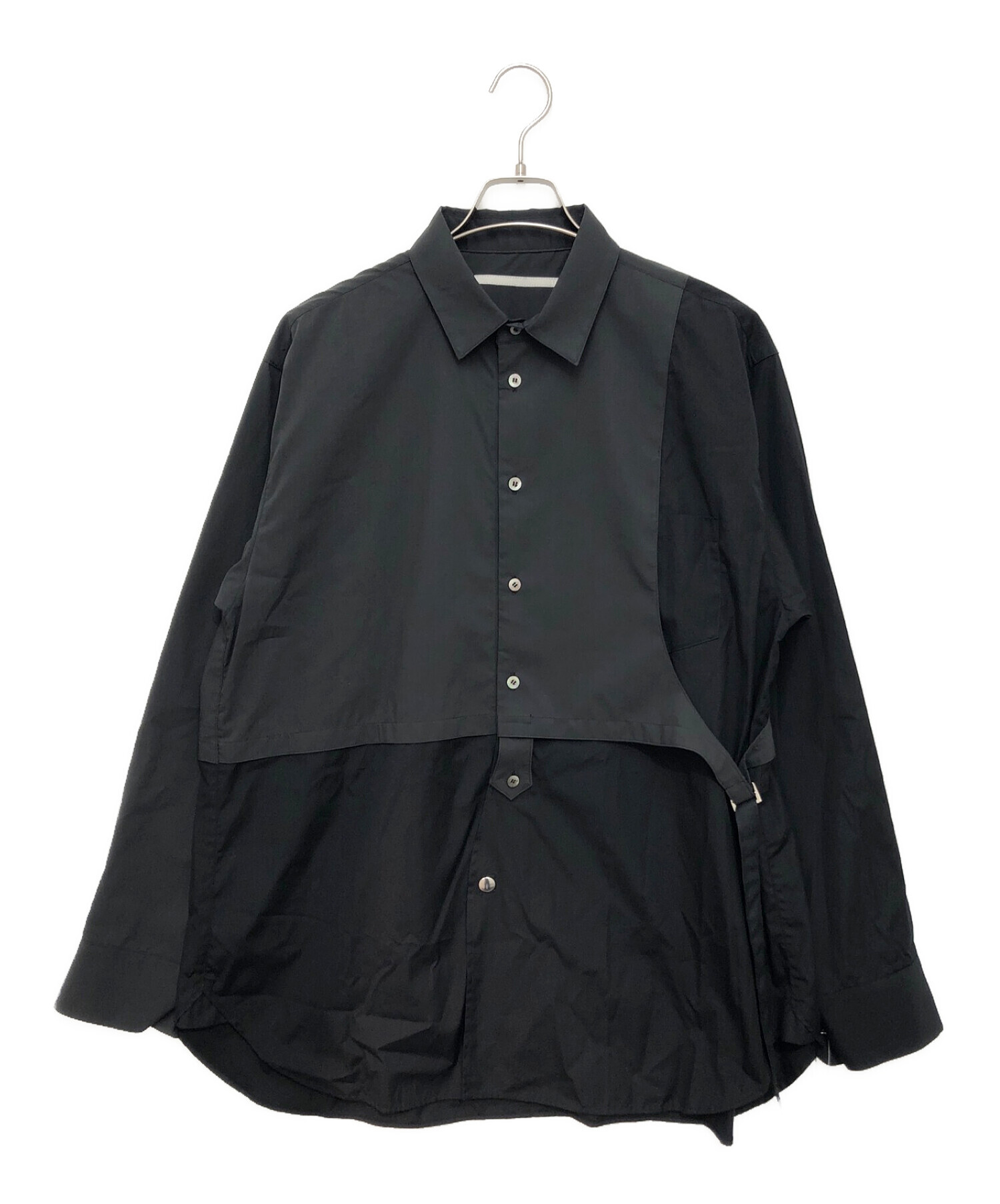 中古・古着通販】Tamme (タム) BOSOM L/S SHIRT ブラック サイズ:1 