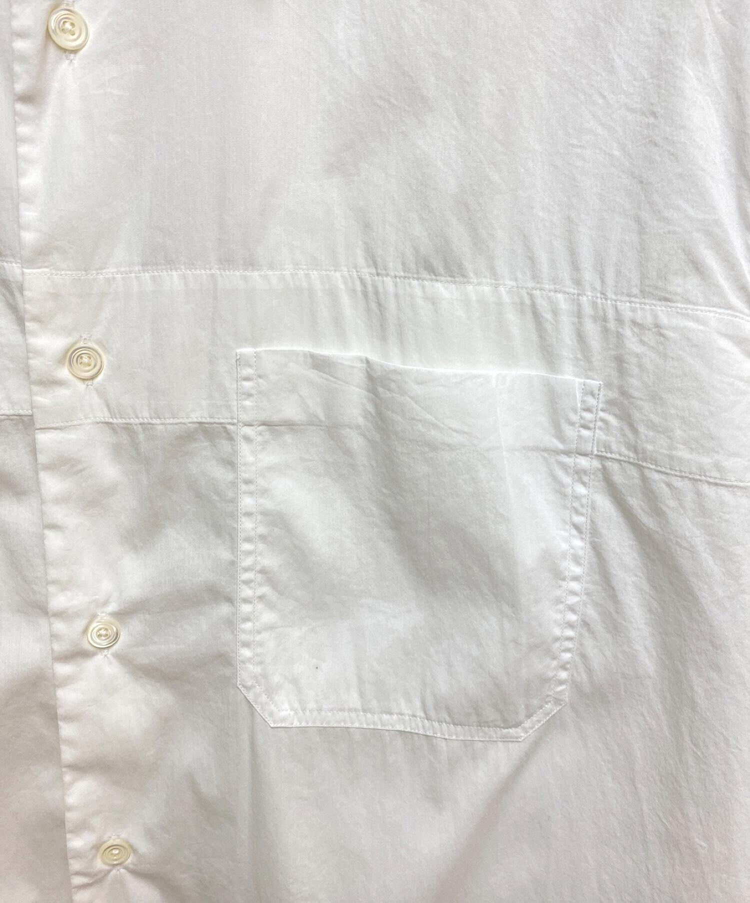 中古・古着通販】HERMES (エルメス) 半袖シャツ ホワイト サイズ:41/16