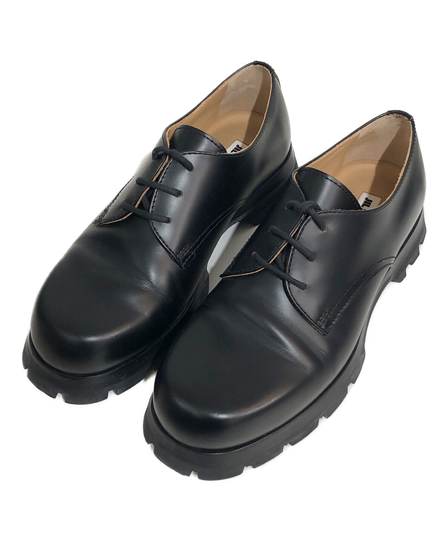 中古・古着通販】JIL SANDER (ジルサンダー) レザーシューズ ブラック