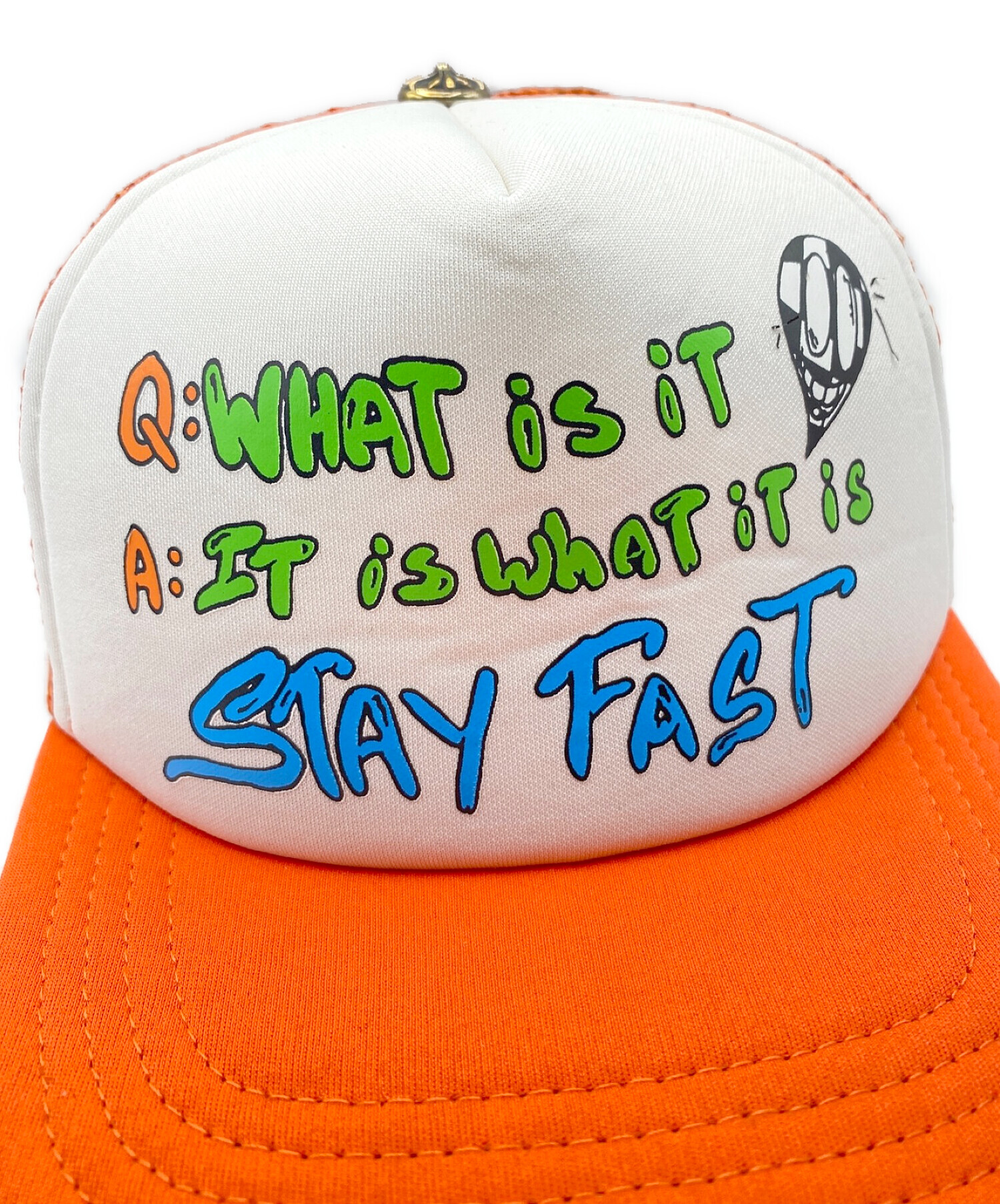 クロムハーツ 激レア　ビンテージ　正規品　蛍光オレンジ×グレー　タンクトップ クロムハーツ 激レア ビンテージ 正規品 蛍光オレンジ×グレー タンク