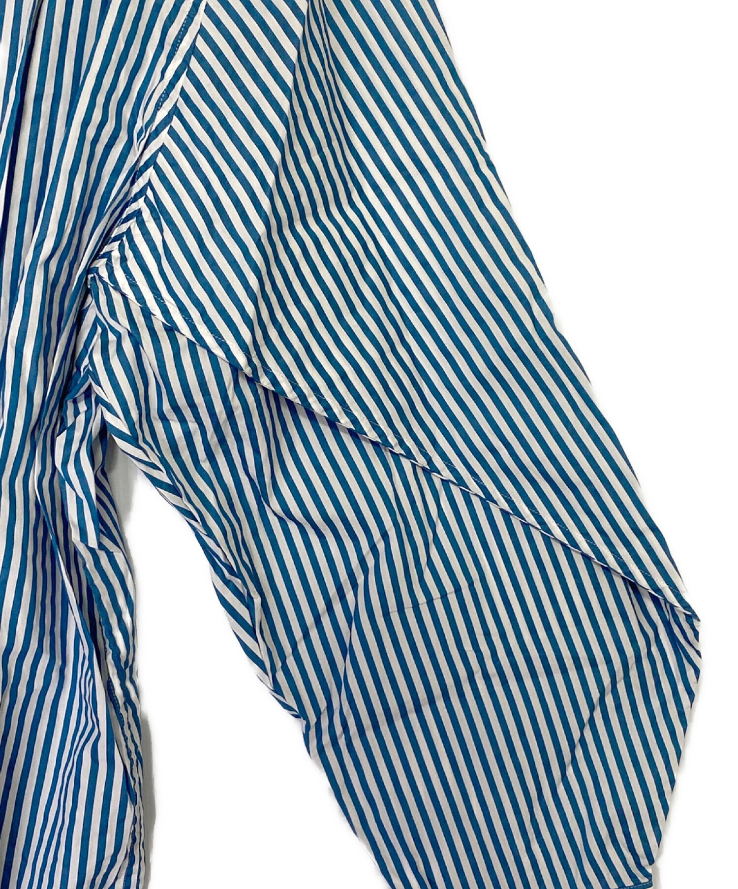 バレンシアガ確実正規品　ストライプシャツ　サイズ41 中古・古着通販】BALENCIAGA (バレンシアガ) バックロゴストライプ