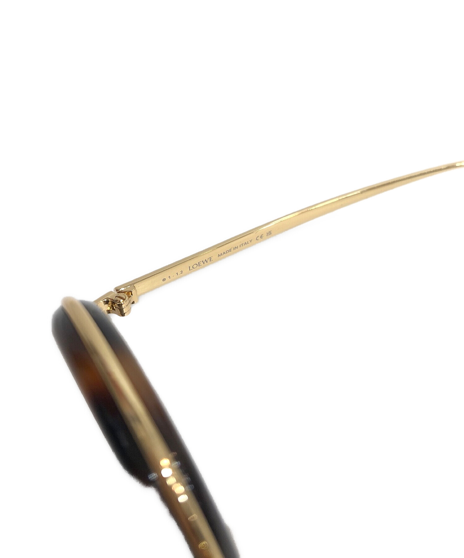 中古・古着通販】LOEWE (ロエベ) ラウンド サングラス ブラウン 