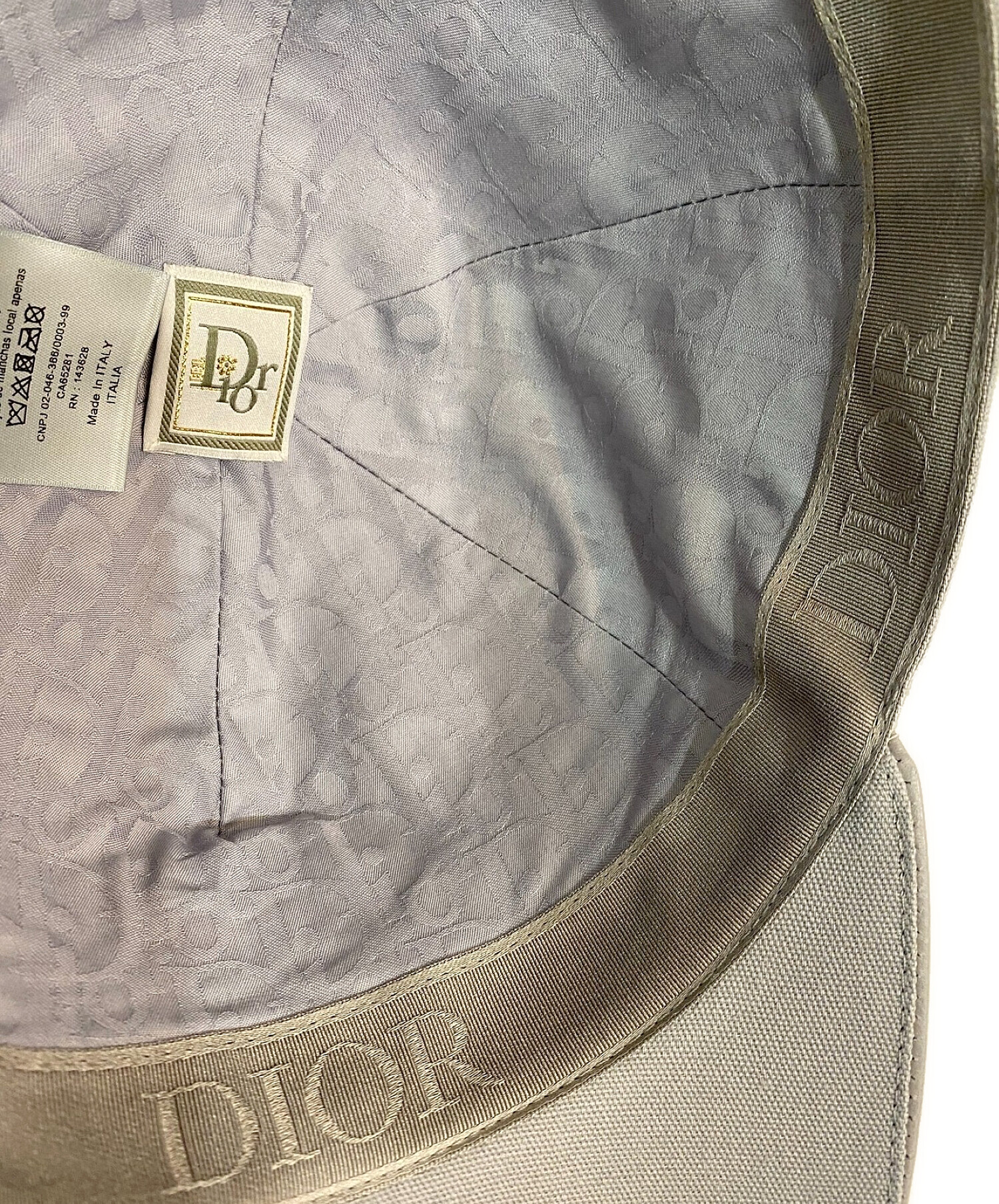 中古・古着通販】Dior (ディオール) キャップ ライトグレー サイズ:M