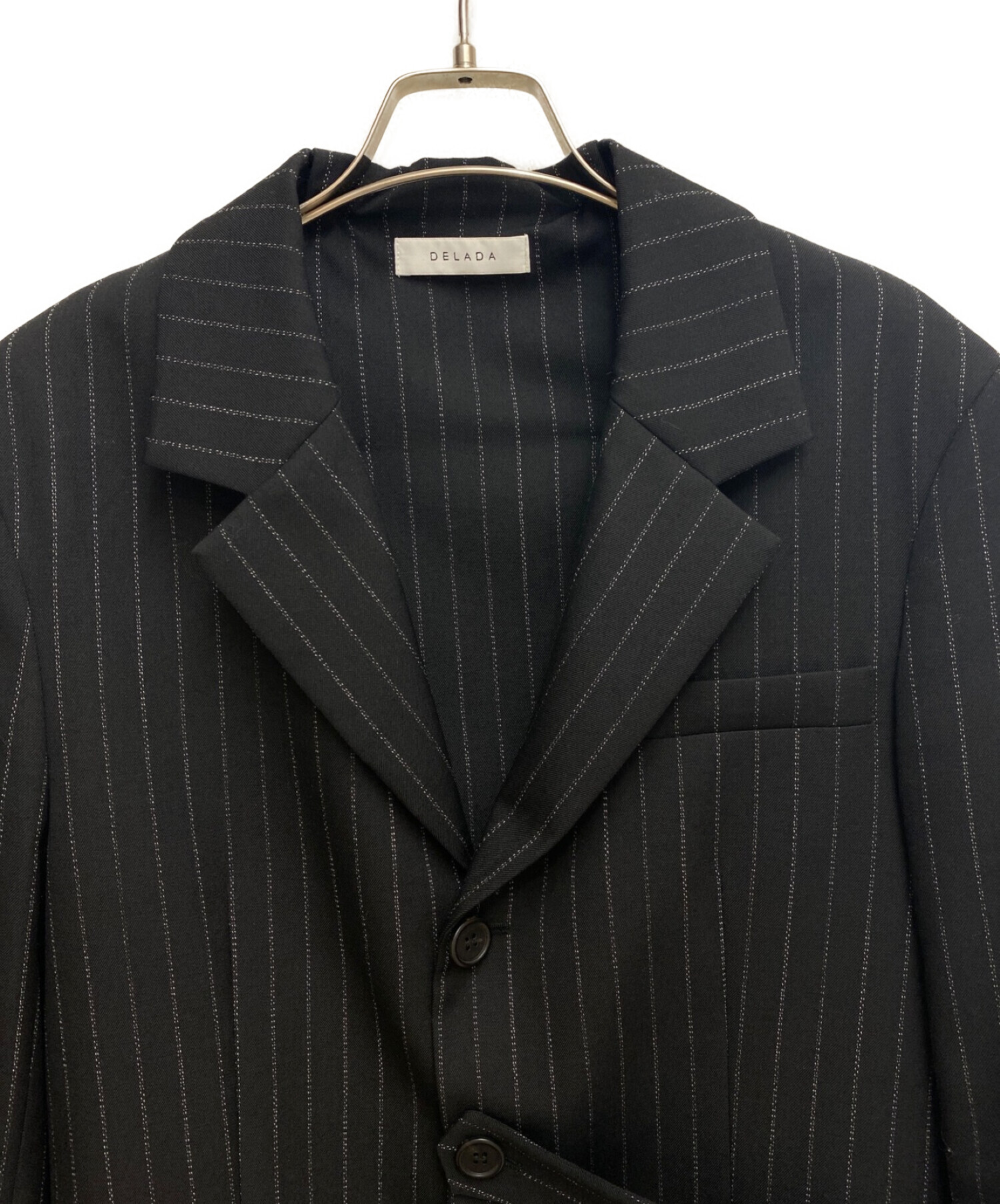 ジャケット・アウター DELADA 19AW Striped Wool Blazer Jacket 中古・古着通販】DELADA (デラダ) chalk striped wool blazer jacket
