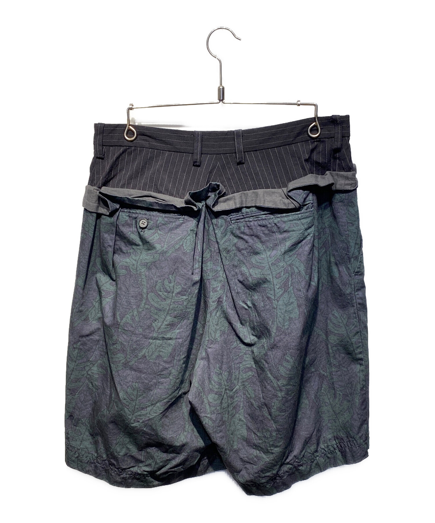 kolor カラー ハーフパンツ メンズ 中古・古着通販】kolor (カラー) 切替ハーフパンツ ネイビー サイズ:2