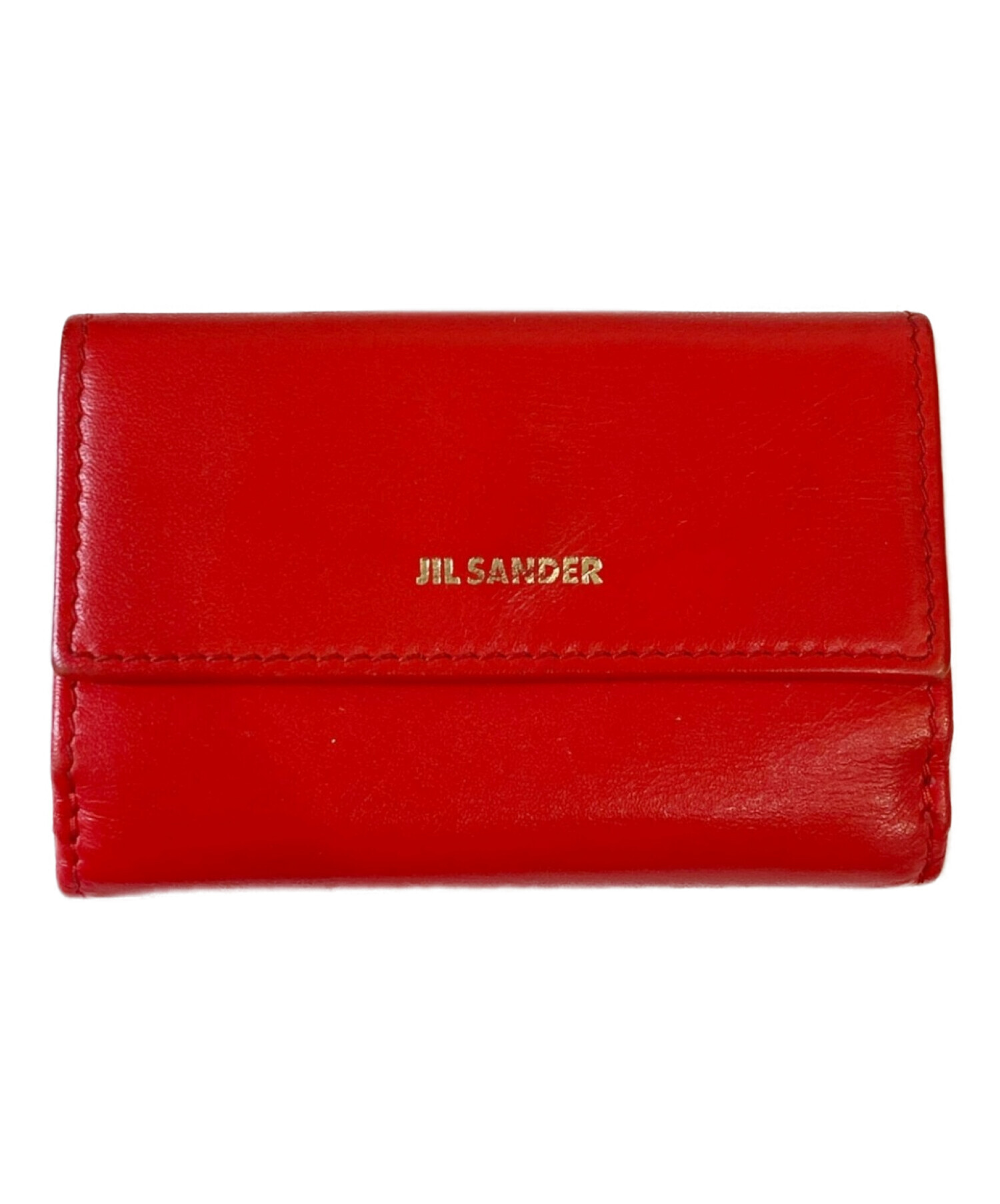 JIL SANDER ジルサンダー 三つ折り財布 レッド コンパクト カテゴリー