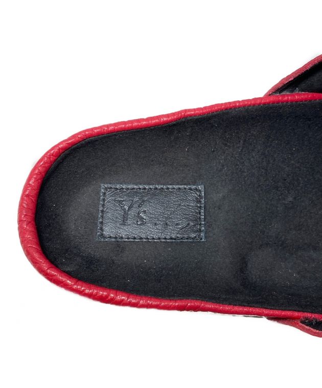 SALE！Y'sワイズ 黒レザーサンダル未使用 中古・古着通販】Y's (ワイズ) レザーサンダル レッド サイズ:6