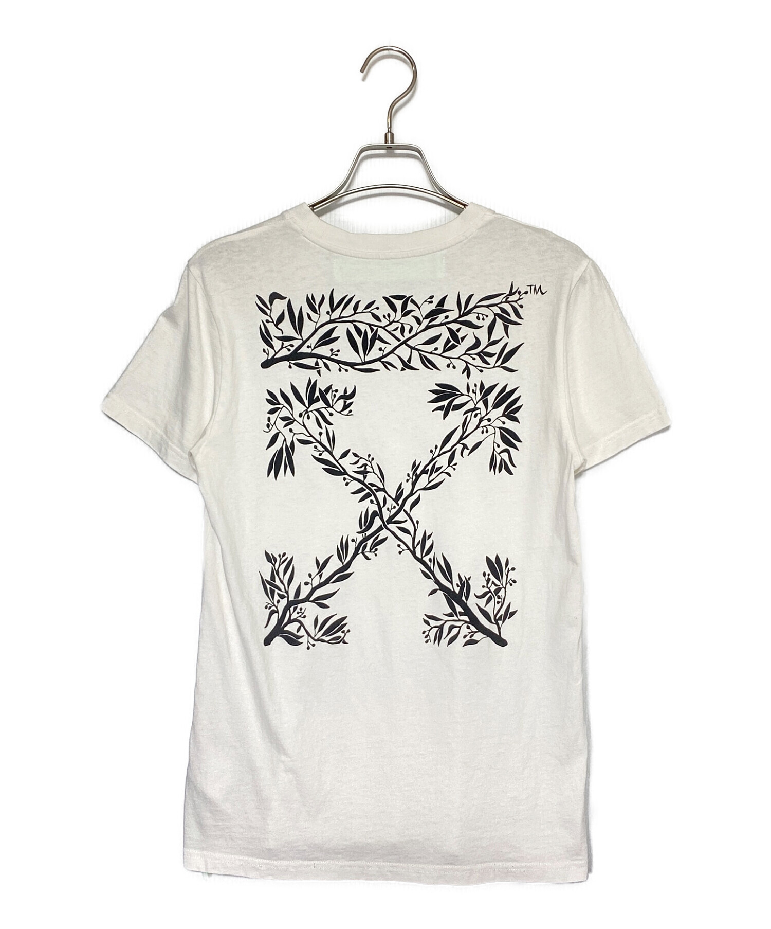 中古・古着通販】OFFWHITE (オフホワイト) LOGO COTTON CREWNECK T 