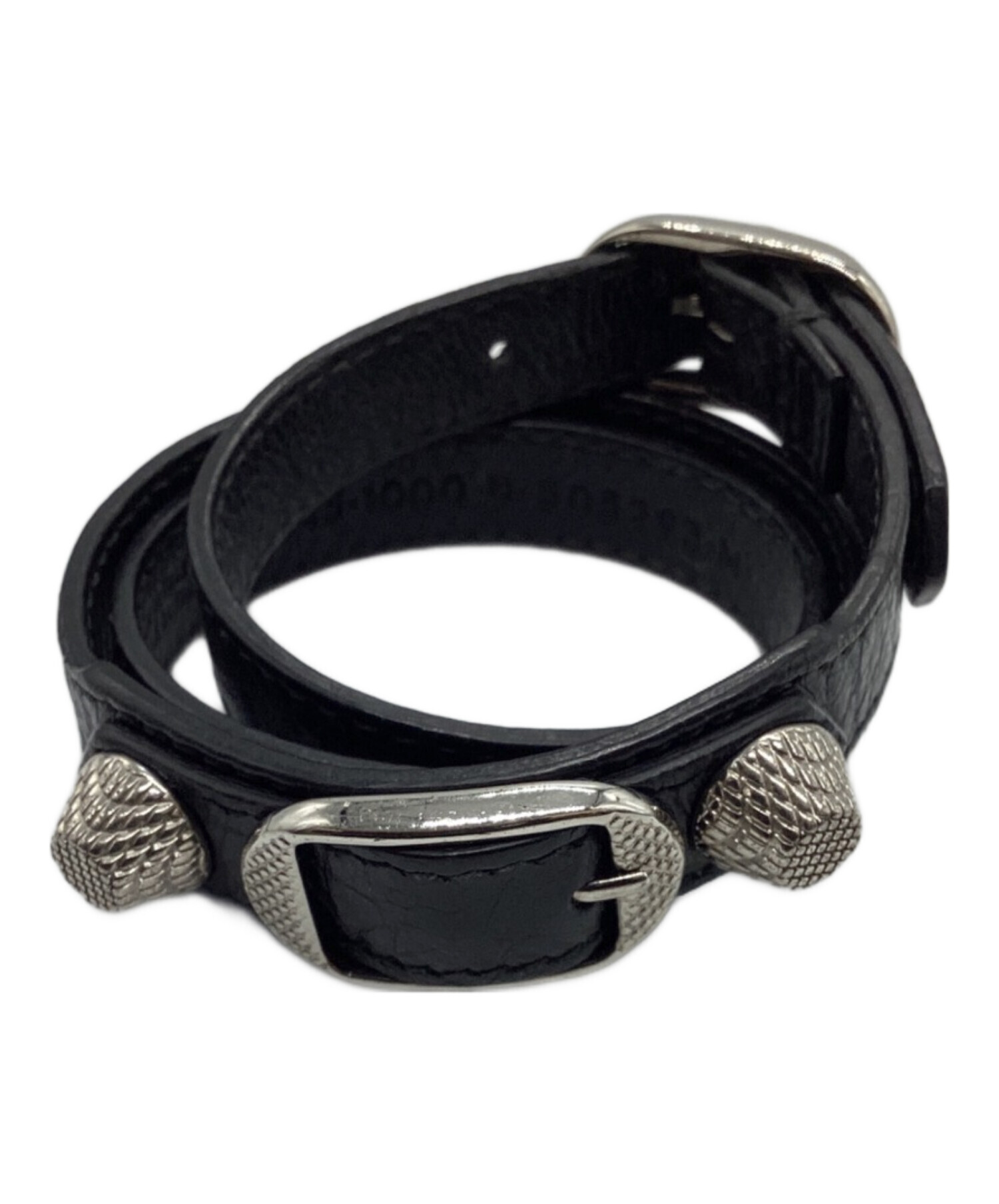 新品/バレンシアガ/BALENCIAGA/ブレスレット/ブラック 中古・古着通販】BALENCIAGA (バレンシアガ) スタッズ