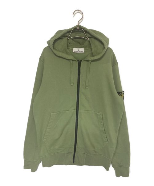 美品✨ストーンアイランド　フーディジップパーカー　ライトグリーン　S 中古・古着通販】STONE ISLAND (ストーンアイランド) ジップアップ