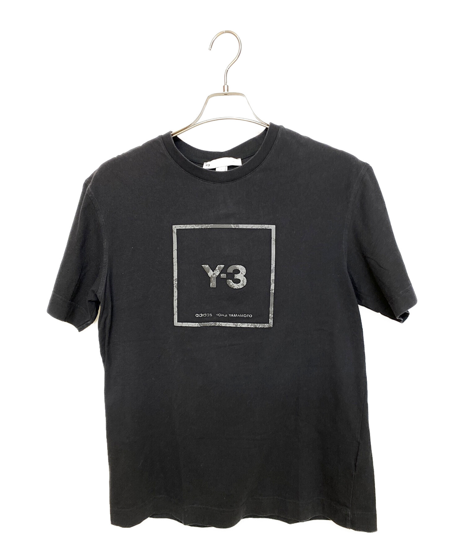 中古・古着通販】Y-3 (ワイスリー) プリントTシャツ ブラック サイズ:M 