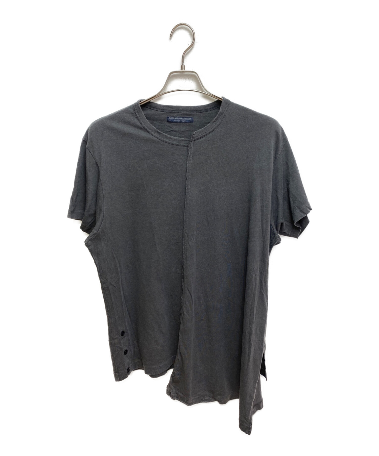 Yohji Yamamoto アシンメトリーTシャツ 中古・古着通販】REGULATION Yohji Yamamoto (レギュレーションヨウジ