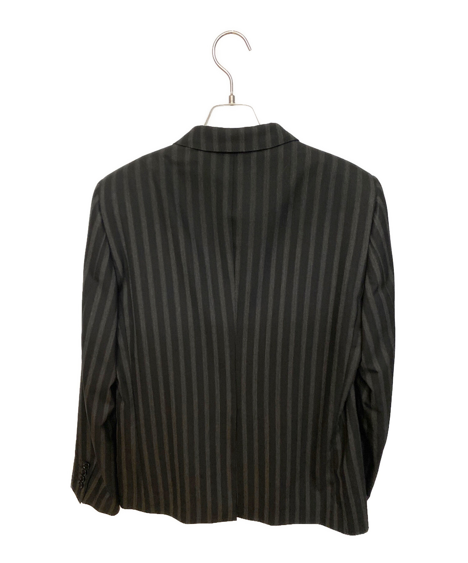 中古・古着通販】CELINE (セリーヌ) ストライプ3Bジャケット ブラック 