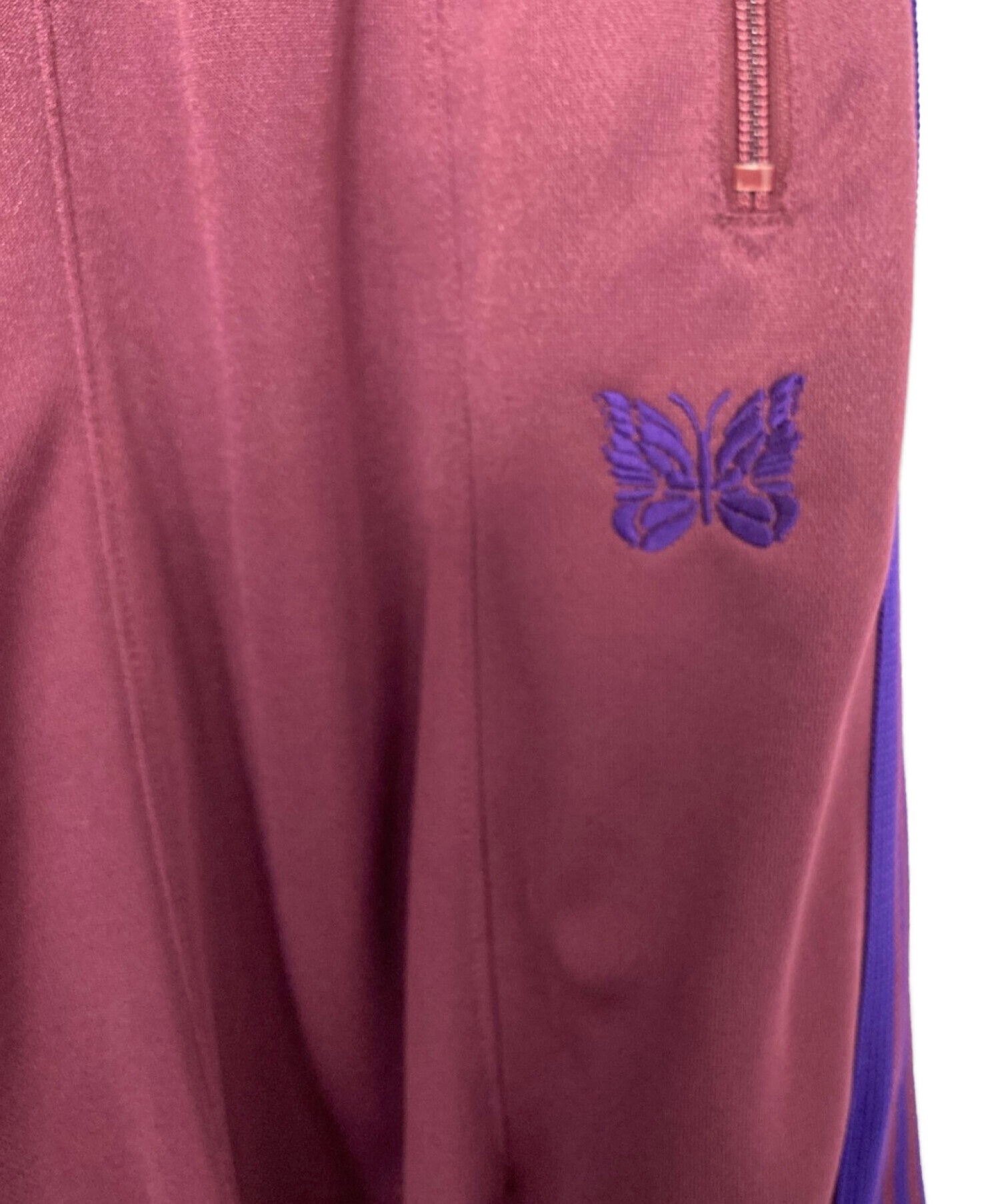 中古・古着通販】Needles (ニードルズ) H.D. Track Pant ワインレッド