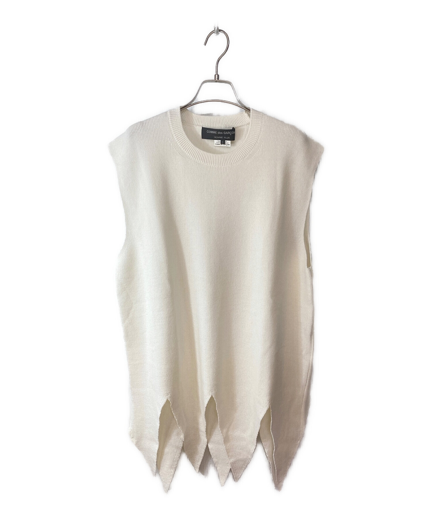 コムデギャルソンオムプリュス ニットベスト 中古・古着通販】COMME des GARCONS HOMME PLUS (コムデギャルソンオム