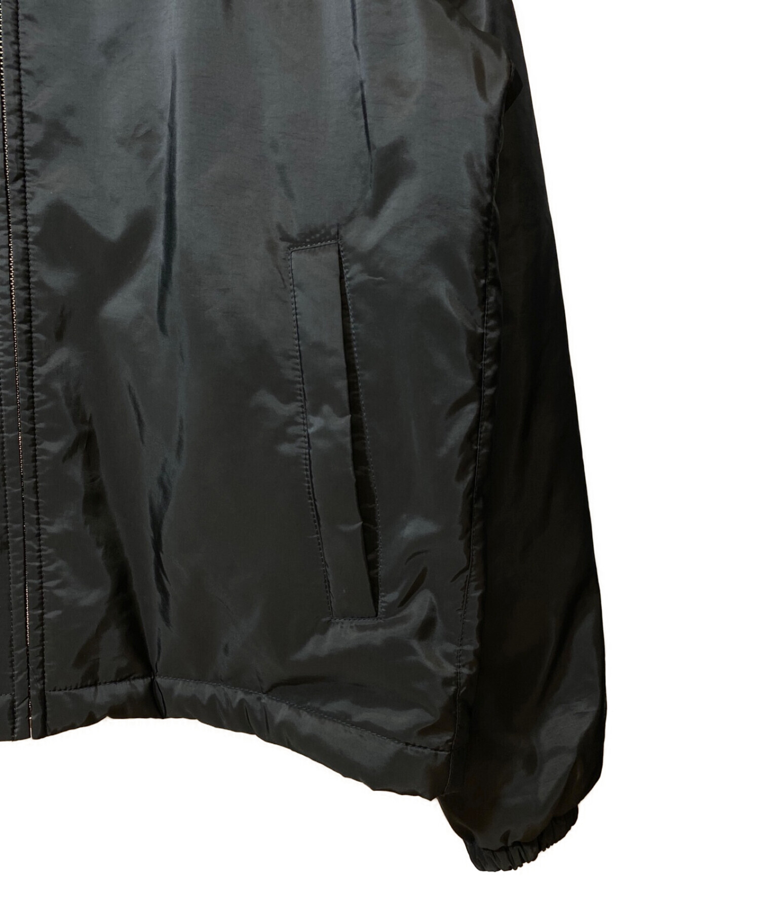 中古・古着通販】PRADA (プラダ) ロゴプレートフーデッドブルゾン 