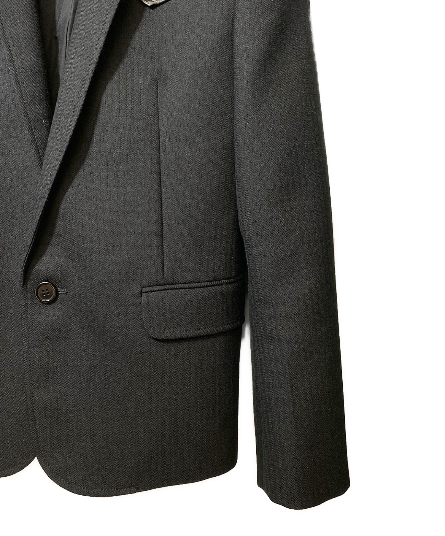 中古・古着通販】Saint Laurent Paris (サンローランパリ) レザー切替