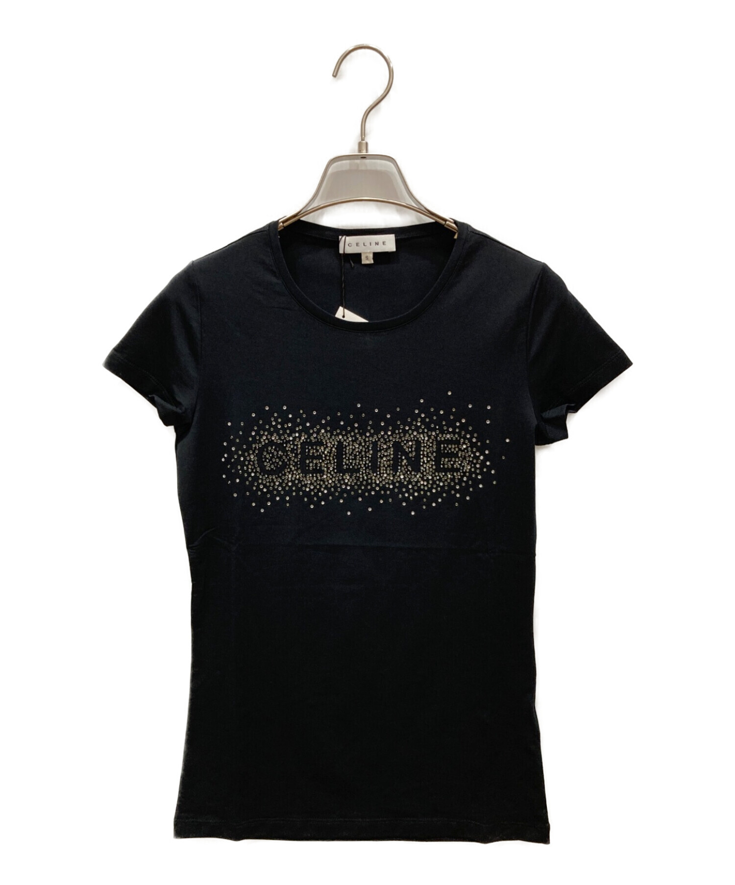 中古・古着通販】CELINE (セリーヌ) ロゴTシャツ ブラック サイズ:S 