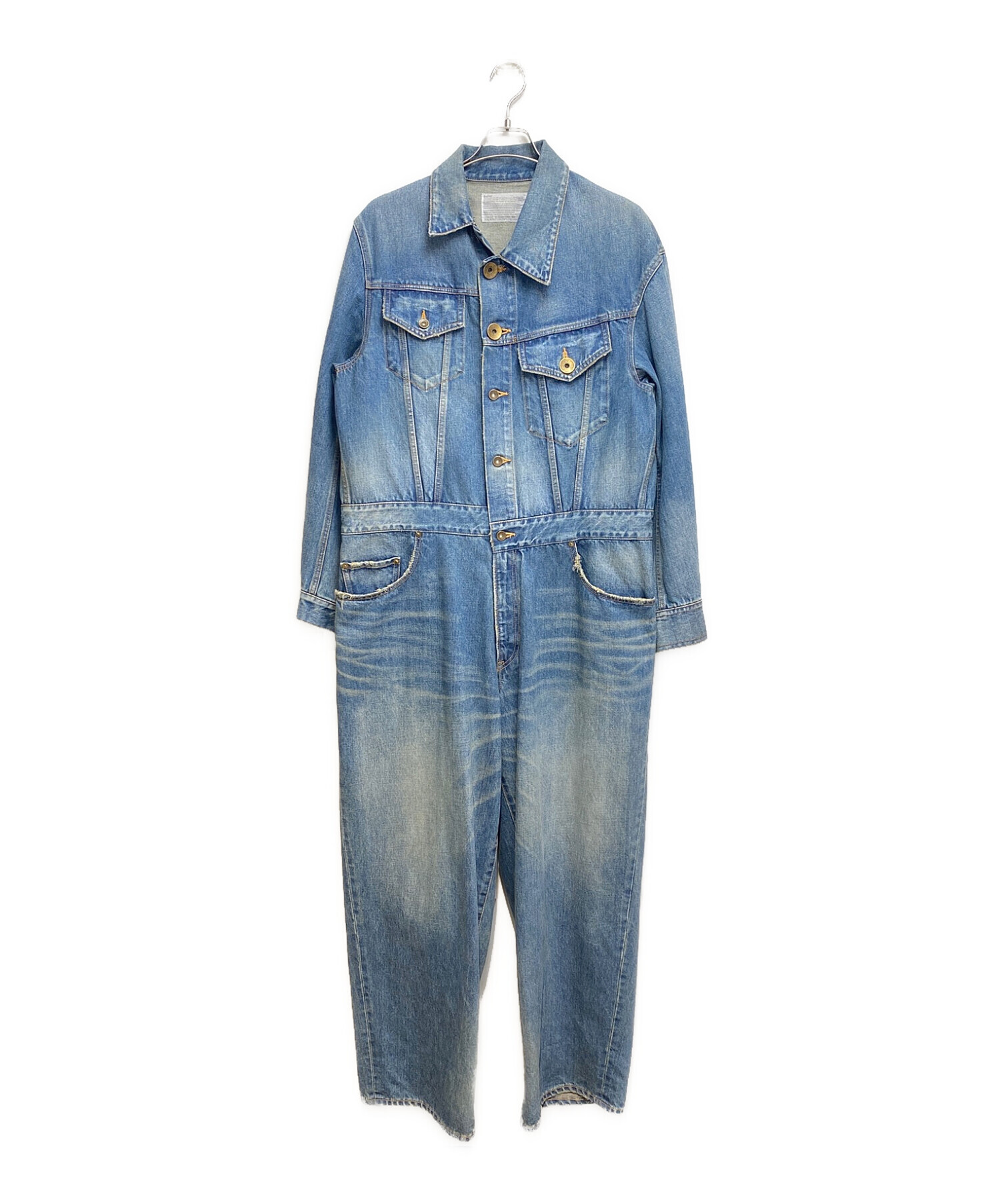 中古・古着通販】kolor (カラー) 22AW 13.5ozデニムジャンプスーツ