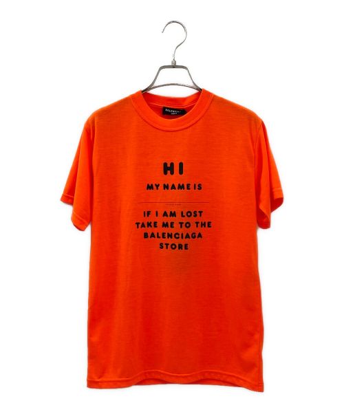 中古・古着通販】BALENCIAGA (バレンシアガ) ネームデザインTシャツ