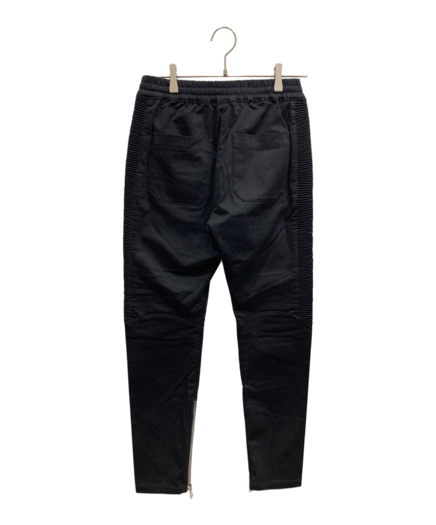 中古・古着通販】BALMAIN (バルマン) バイカーイージーパンツ ブラック 