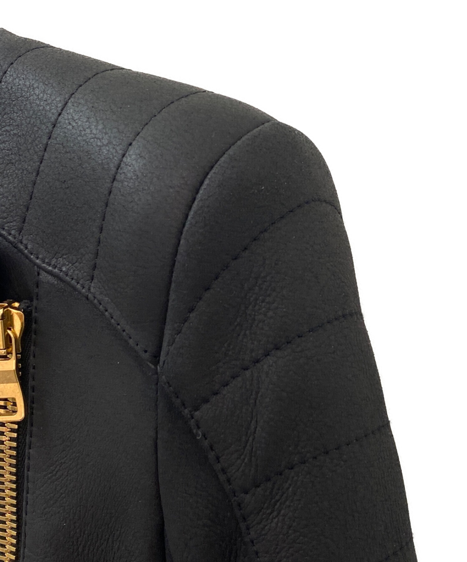 中古・古着通販】BALMAIN (バルマン) ムートンレザージャケット