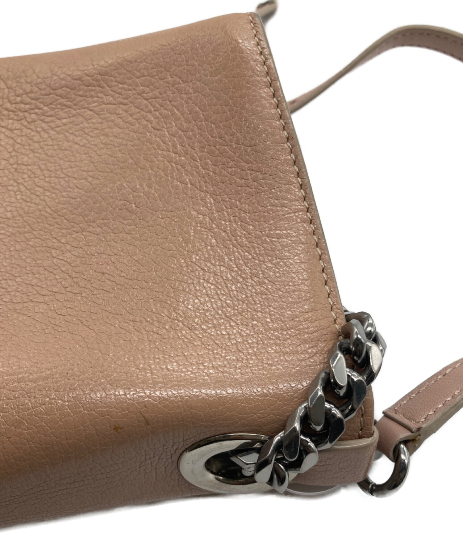 ジミーチュウ JIMMY CHOO バッグ レディース ブランド ショルダーバッグ  レザー シルバー ミニバッグ 小さめ おしゃれ チェーン 【中古】 LULLABY チェーンショルダーバッグ レザー ブラック スタースタッズ