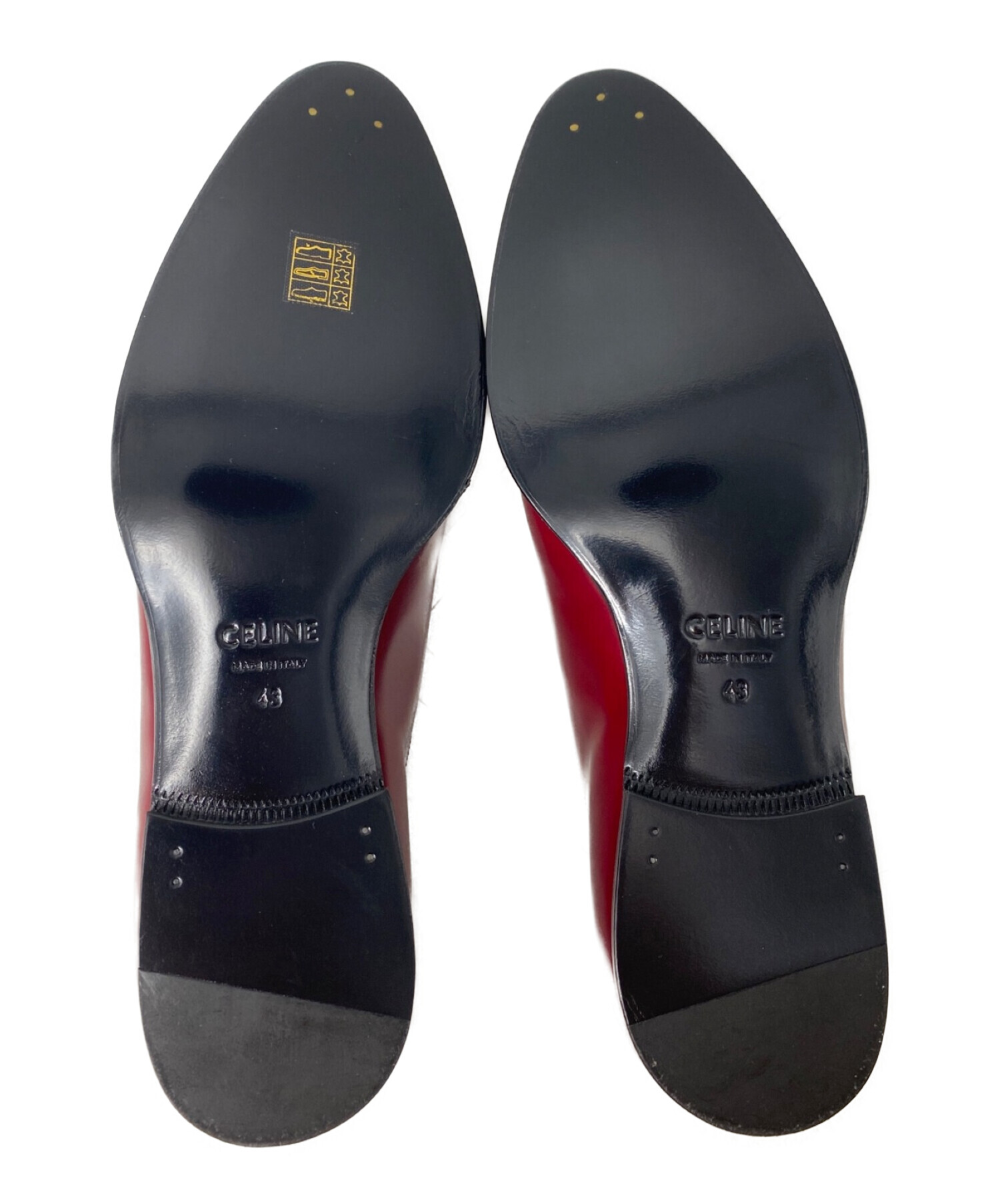 中古・古着通販】CELINE (セリーヌ) タッセルローファー レッド サイズ 