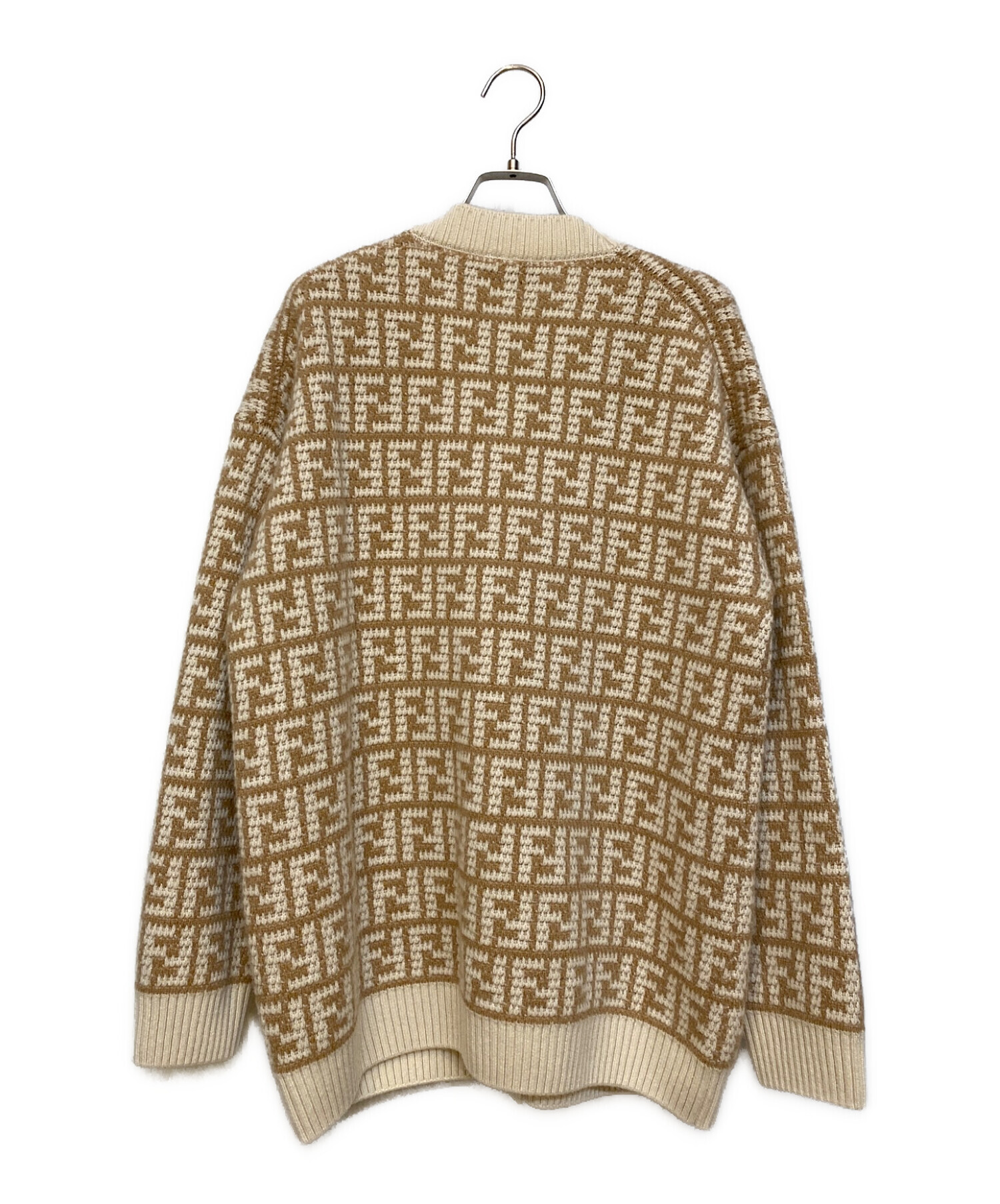 フェンディ FENDI FFロゴ ズッカ柄 カーディガン FZC433 ネイビー 