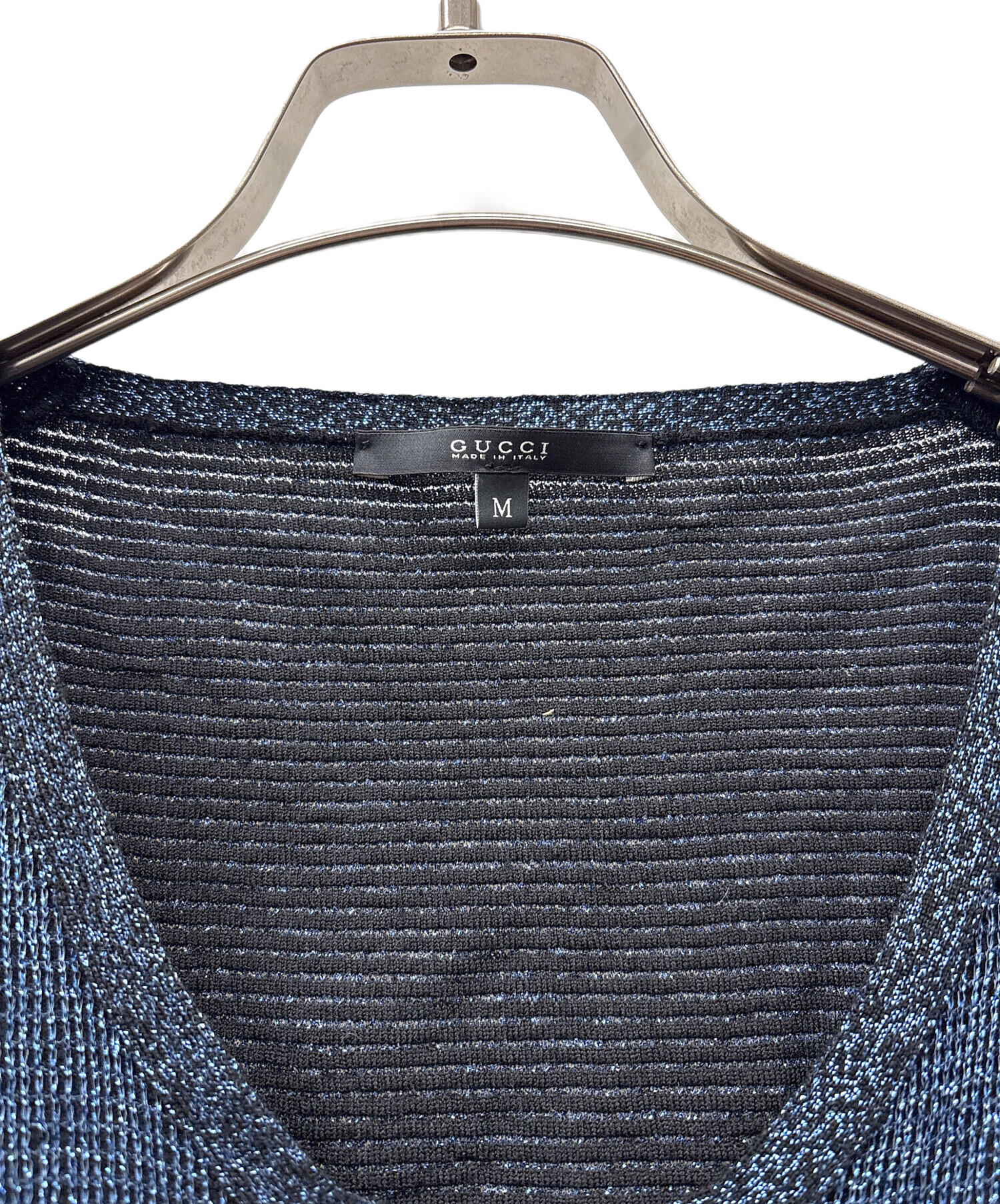 中古・古着通販】GUCCI (グッチ) ノースリーブニット パープル サイズ