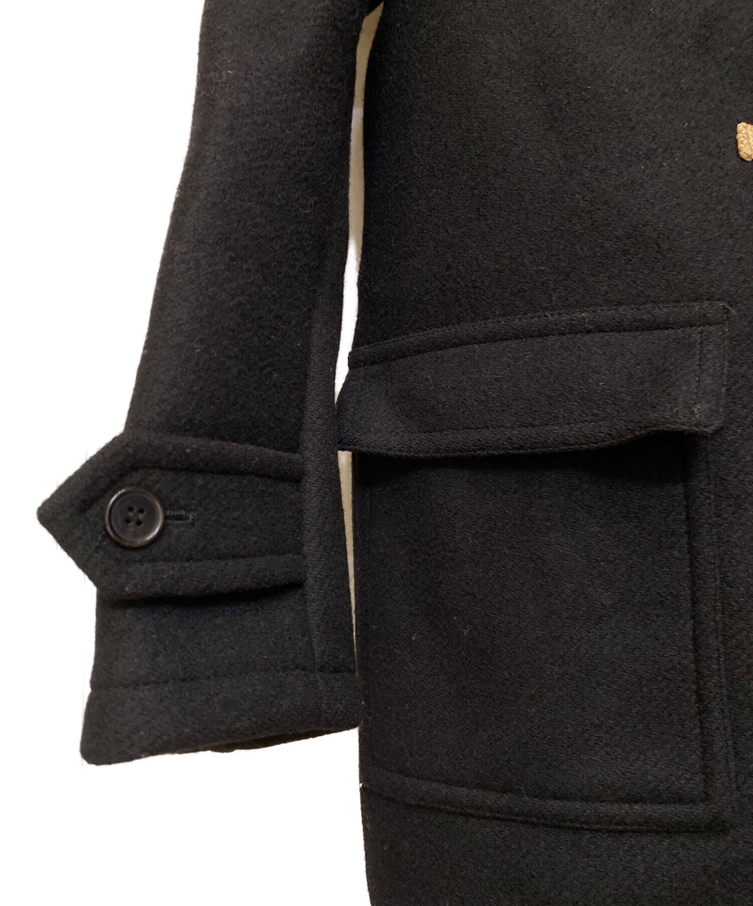 SAINT LAURENT/ブラック/ダッフルコート/サイズ36/未使用 中古・古着通販】Saint Laurent Paris (サンローランパリ) ダッフル