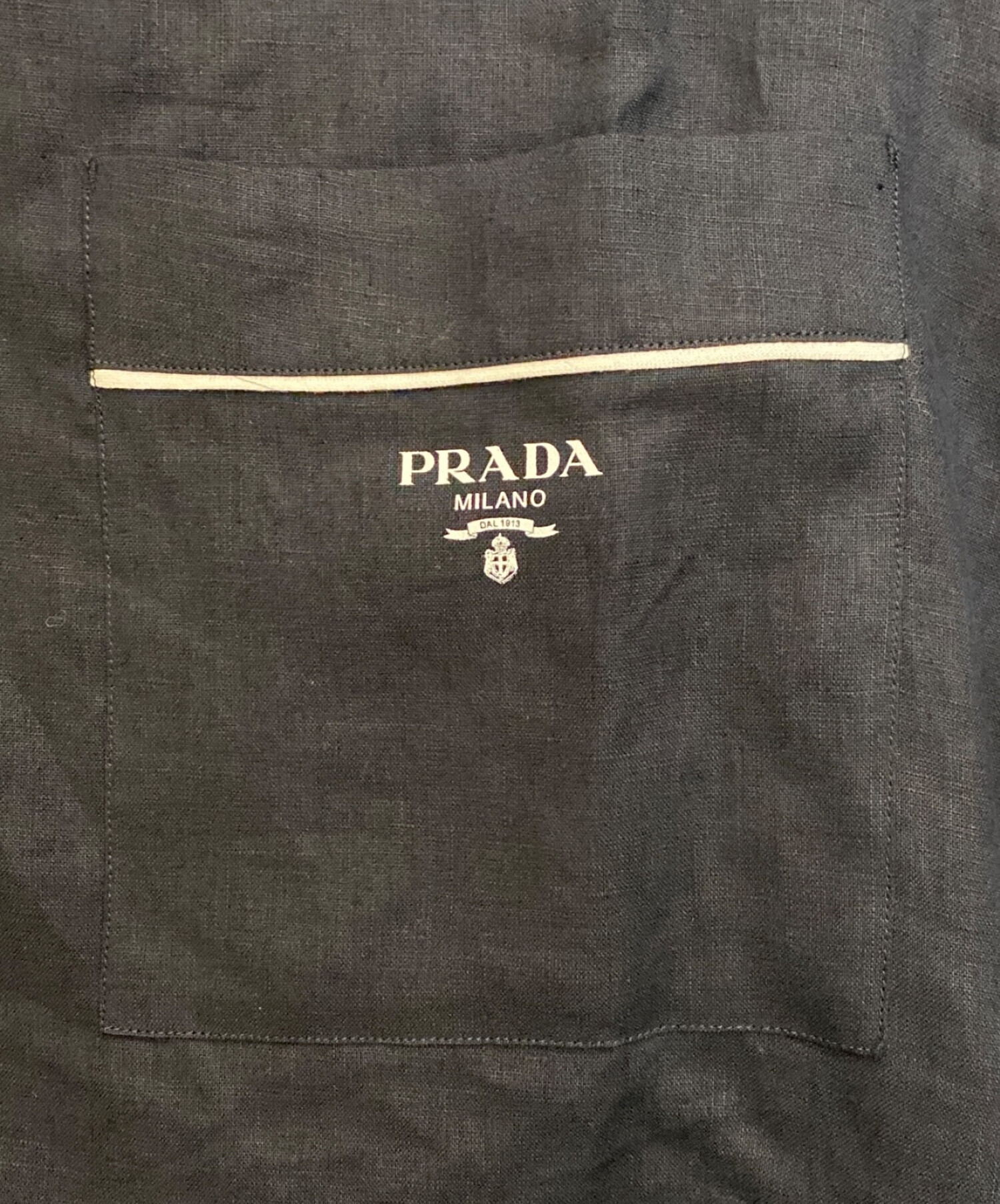 中古・古着通販】PRADA (プラダ) 22AW パイピングリネンパジャマシャツ