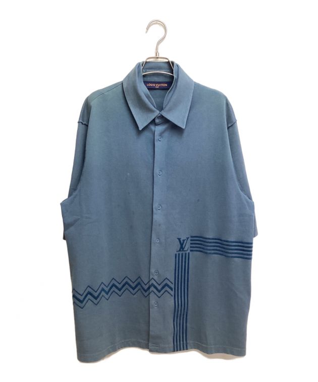 LOUIS VUITTON 半袖シャツ XS 青 中古・古着通販】LOUIS VUITTON (ルイ ヴィトン) 22SS カラコラム