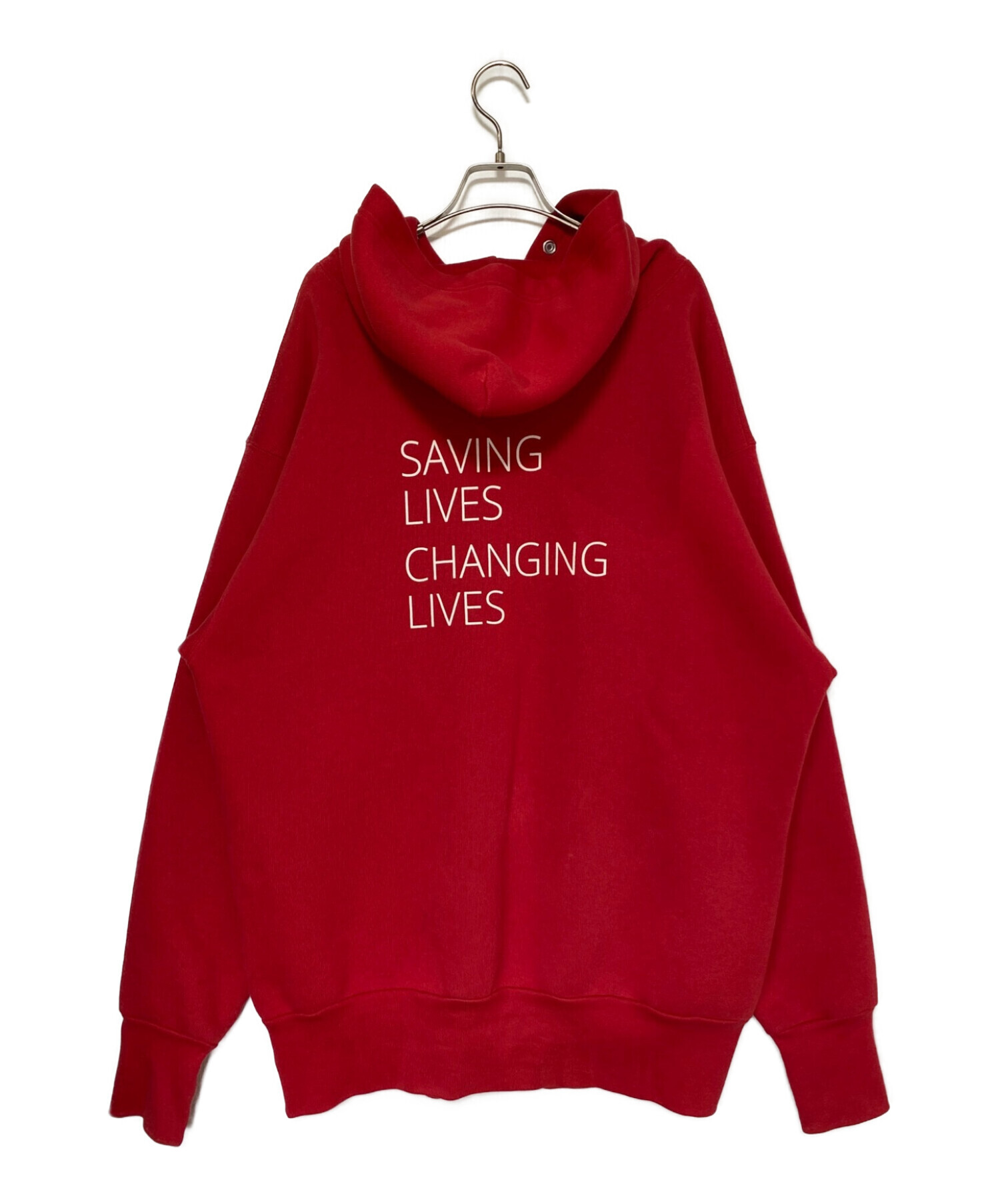 中古・古着通販】BALENCIAGA (バレンシアガ) パーカー レッド サイズ:S