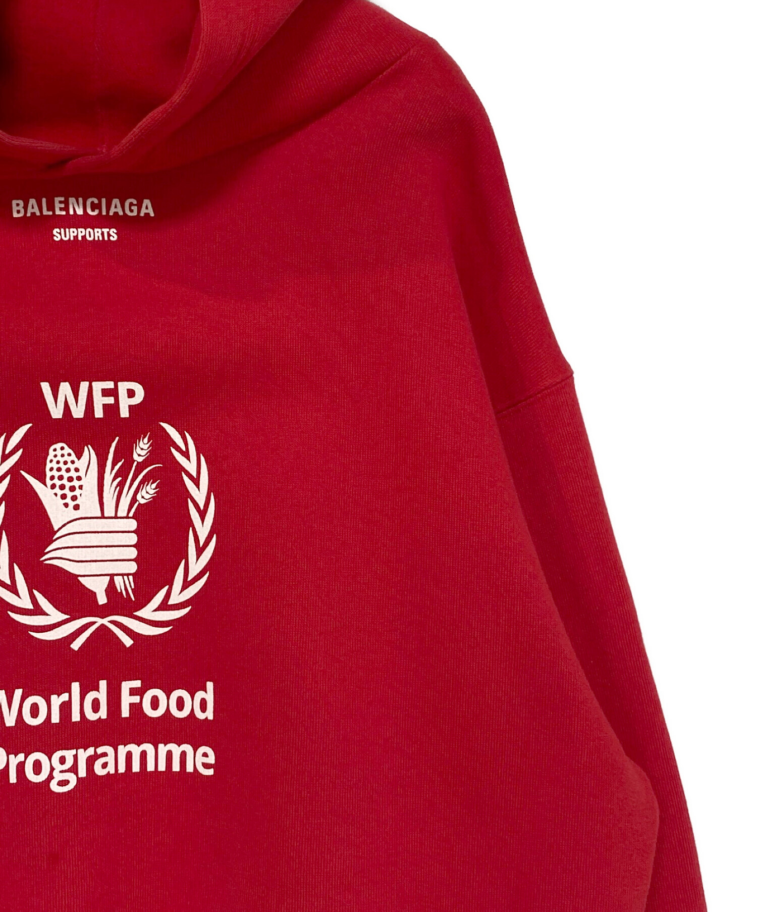 中古・古着通販】BALENCIAGA (バレンシアガ) パーカー レッド サイズ:S