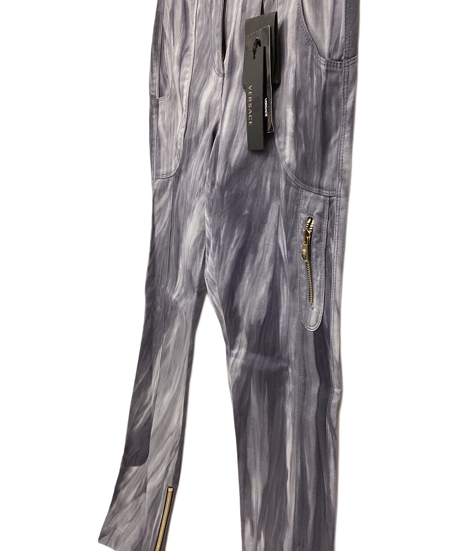 中古・古着通販】VERSACE (ヴェルサーチェ) 総柄パンツ ネイビー 