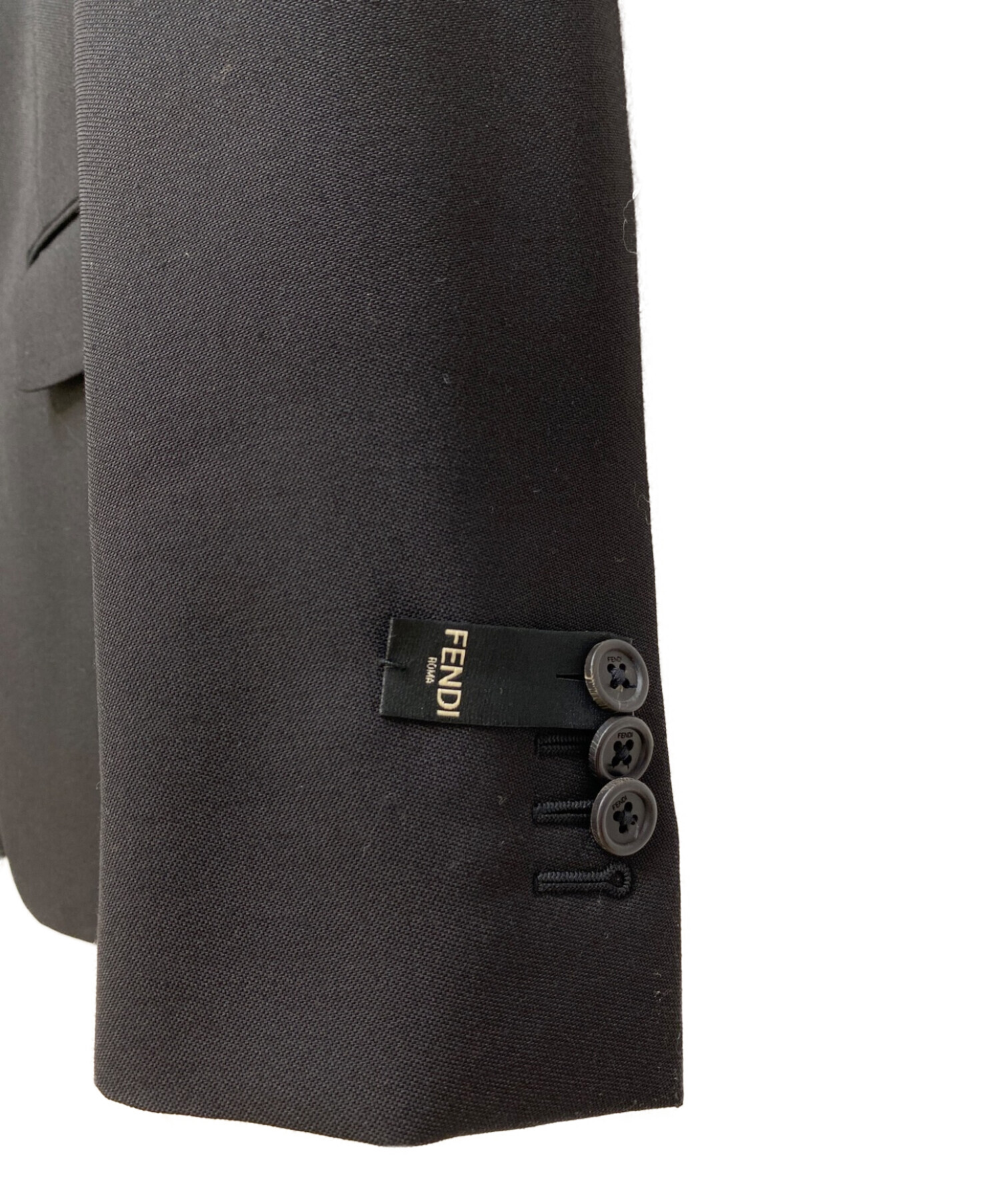 中古・古着通販】FENDI (フェンディ) ズッカ切替ジャケット ブラック