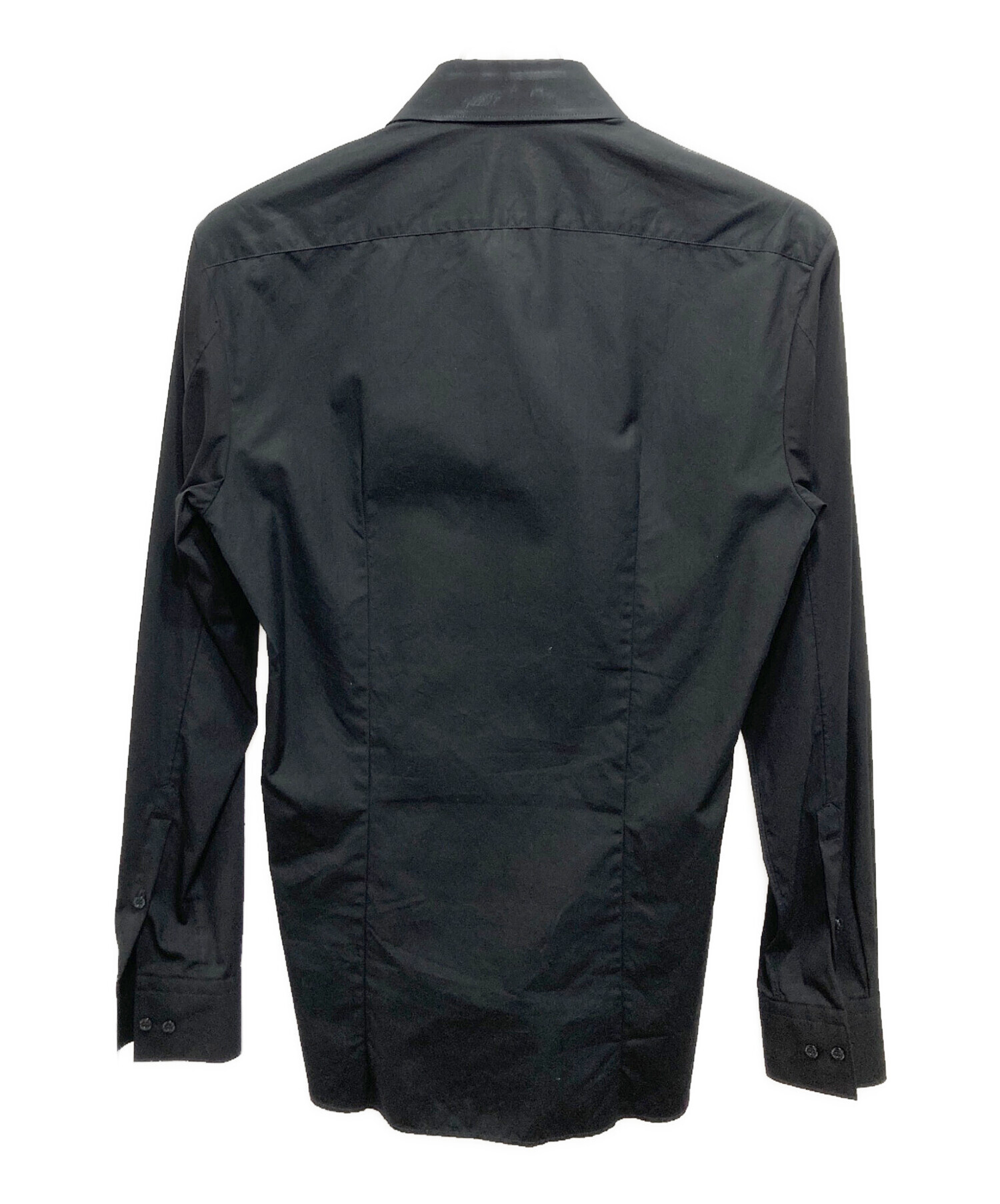 中古・古着通販】NEIL BARRETT (ニールバレット) レザー切替シャツ 