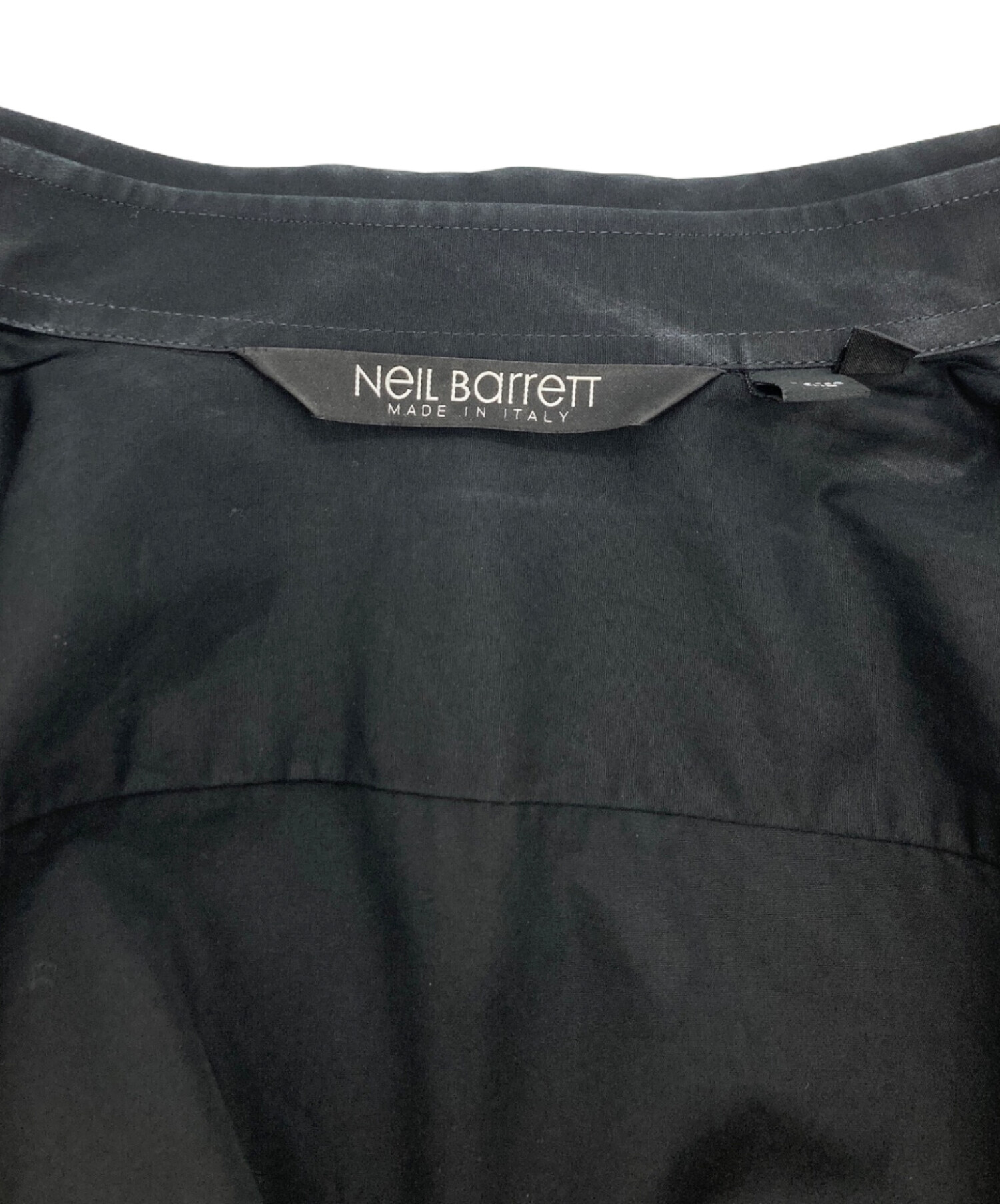 中古・古着通販】NEIL BARRETT (ニールバレット) レザー切替シャツ