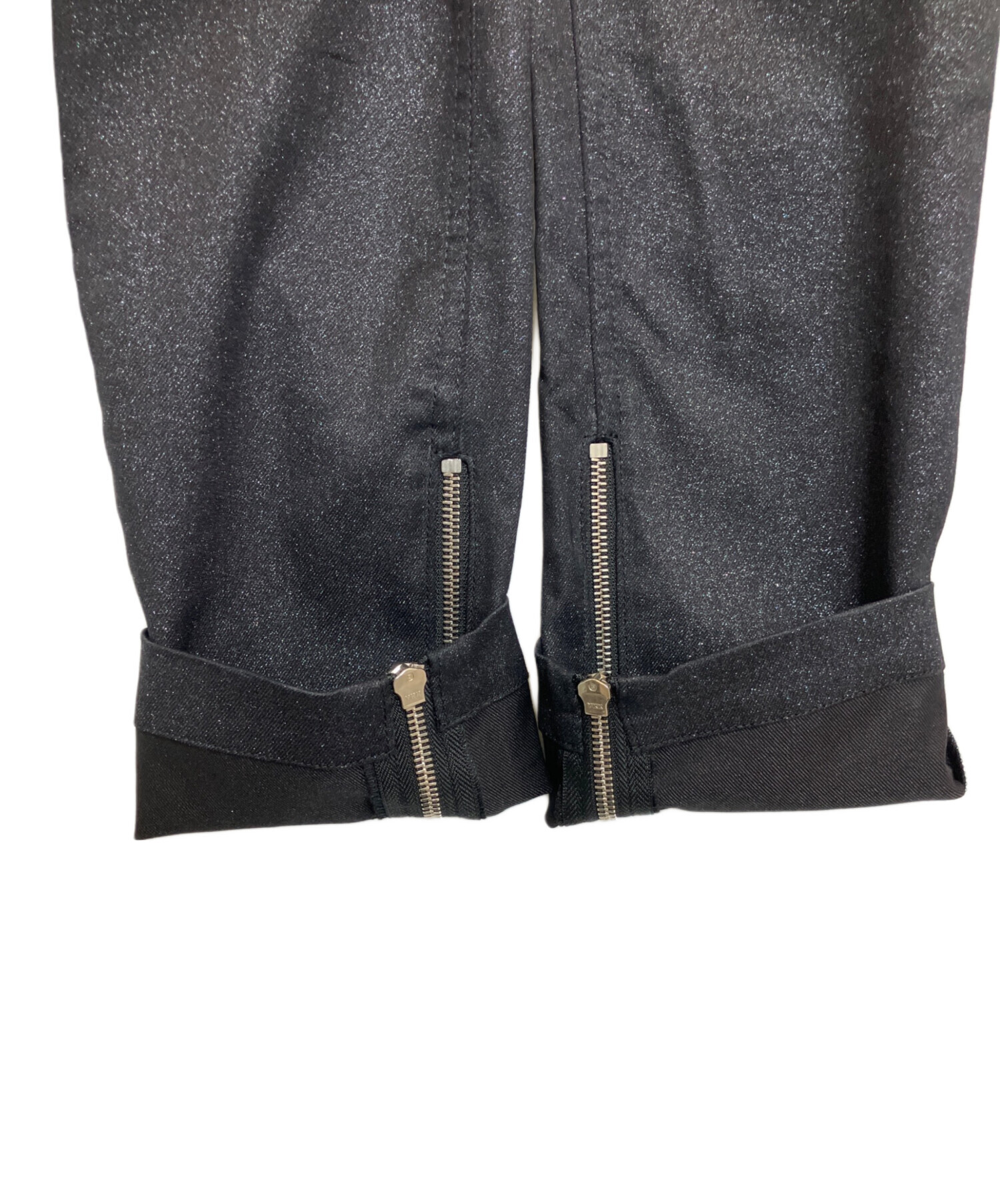 中古・古着通販】GUCCI (グッチ) ラメパンツ ネイビー サイズ:36