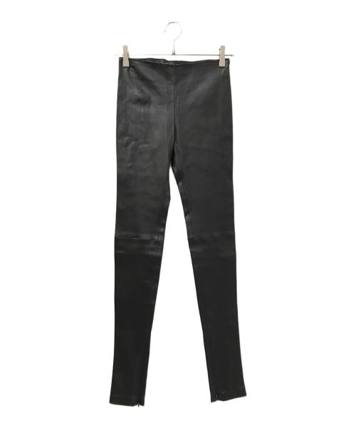 中古・古着通販】BALENCIAGA (バレンシアガ) レザーパンツ ブラック  