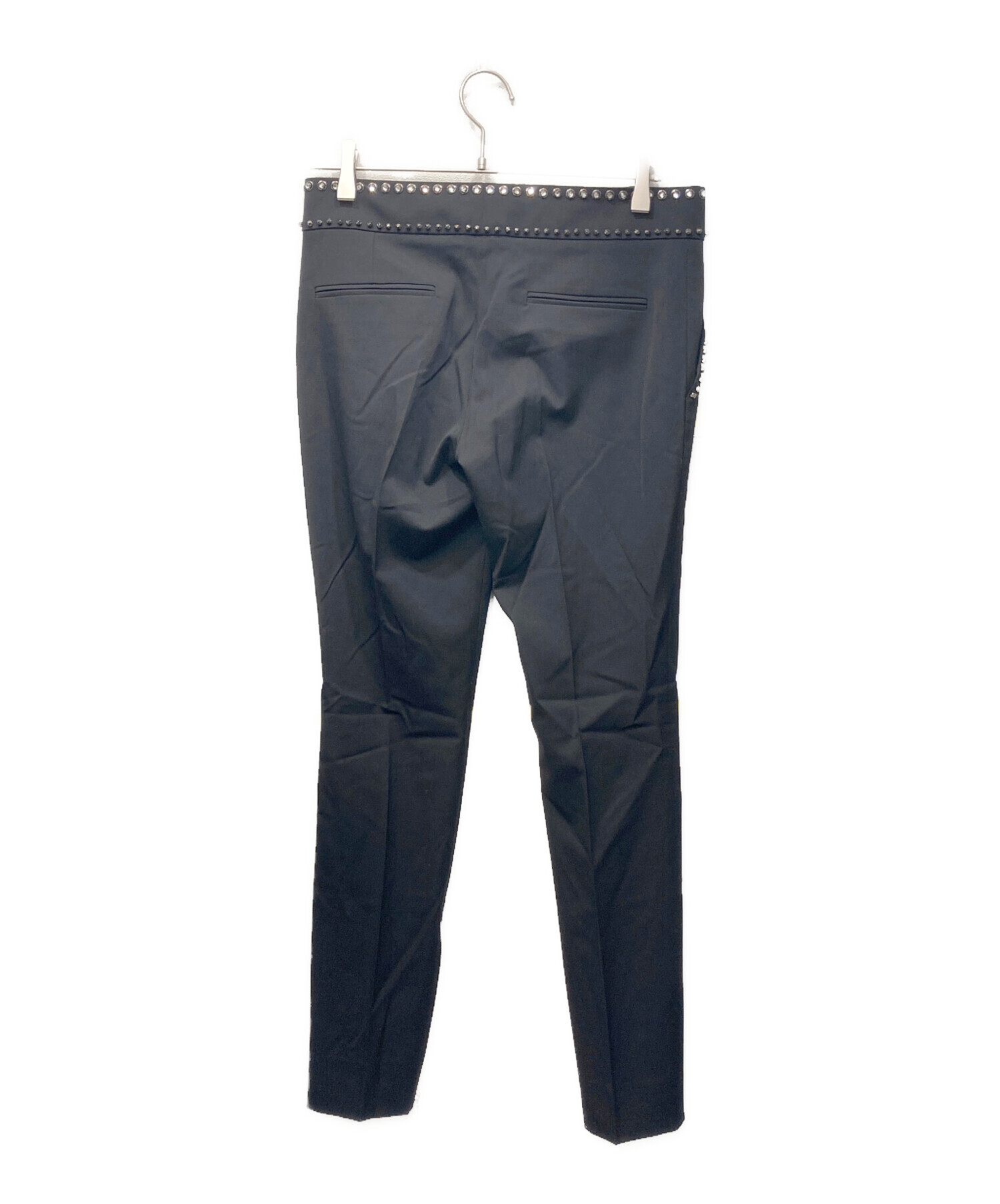 中古・古着通販】GUCCI (グッチ) スタッズトラウザーズ ブラック 