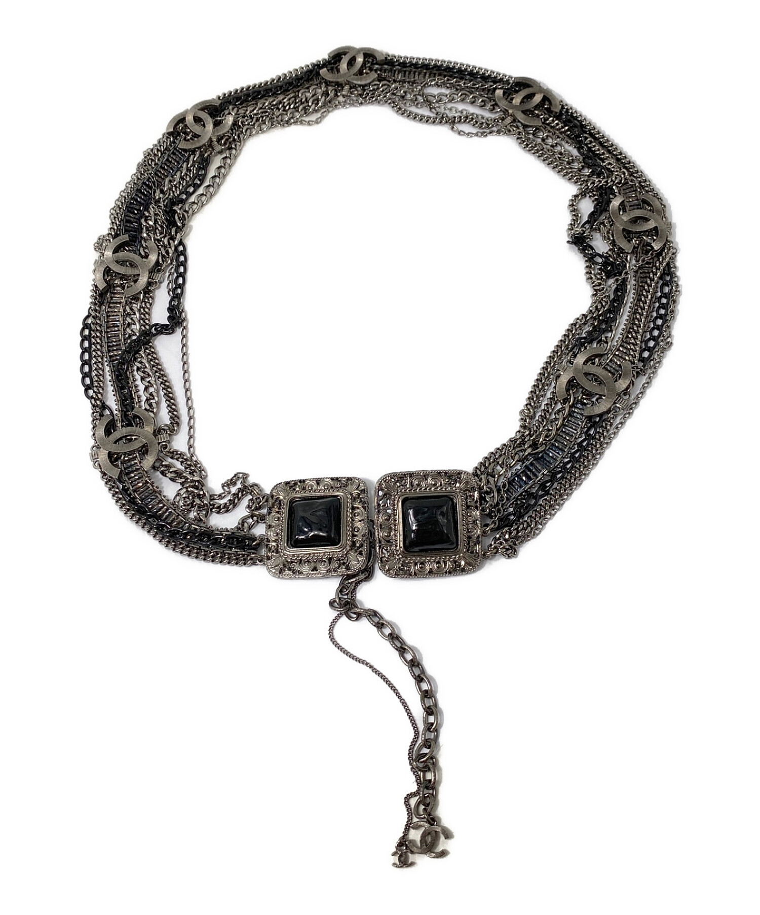 ★シャネル★CHANEL★ベルトチェーン★ 中古・古着通販】CHANEL (シャネル) 5連チェーンベルト シルバー